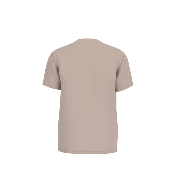 T-shirt droit en coton Beige S Male