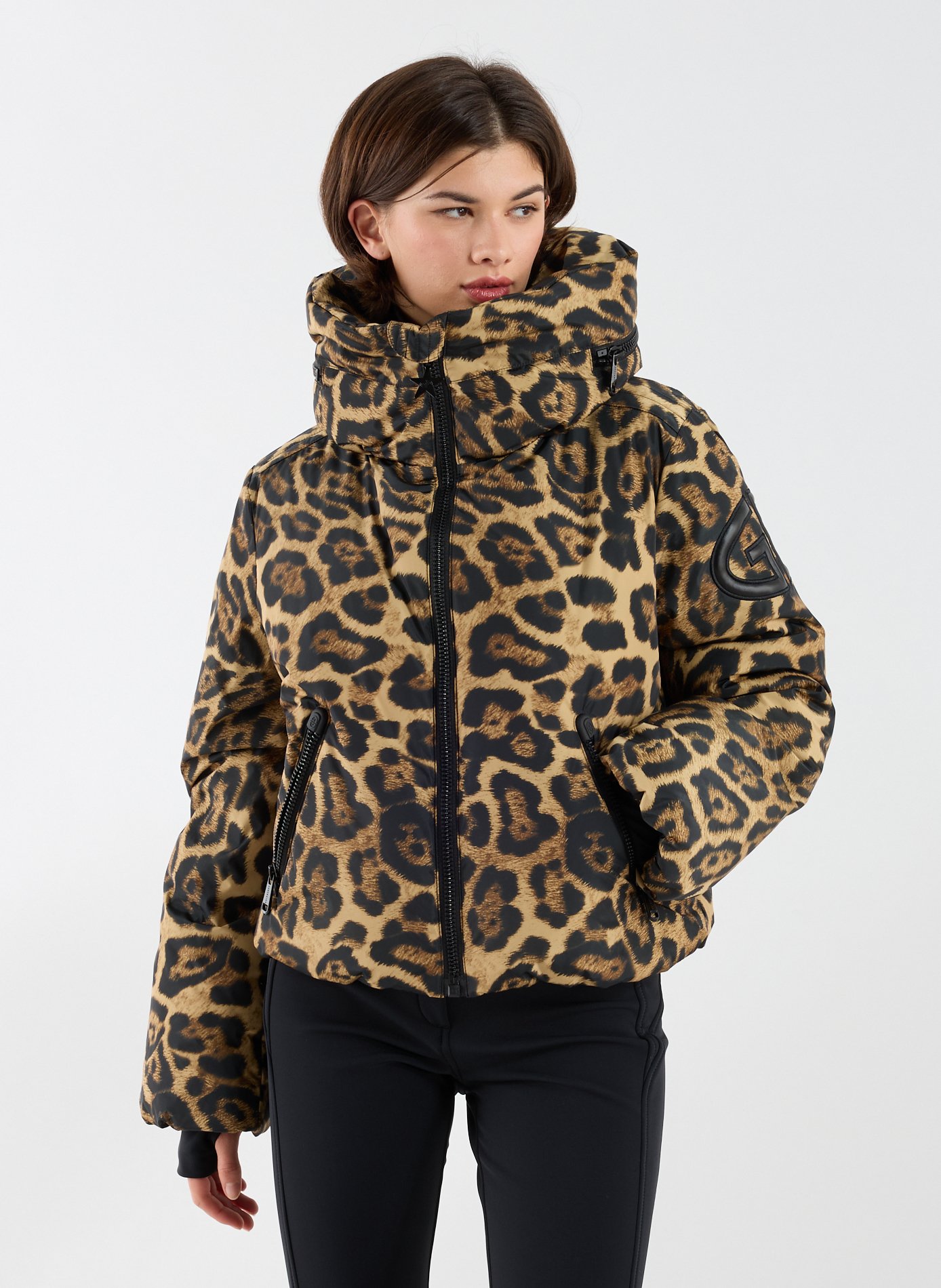 GOLDBERGH Doudoune à capuche amovible imprimée Multicolore