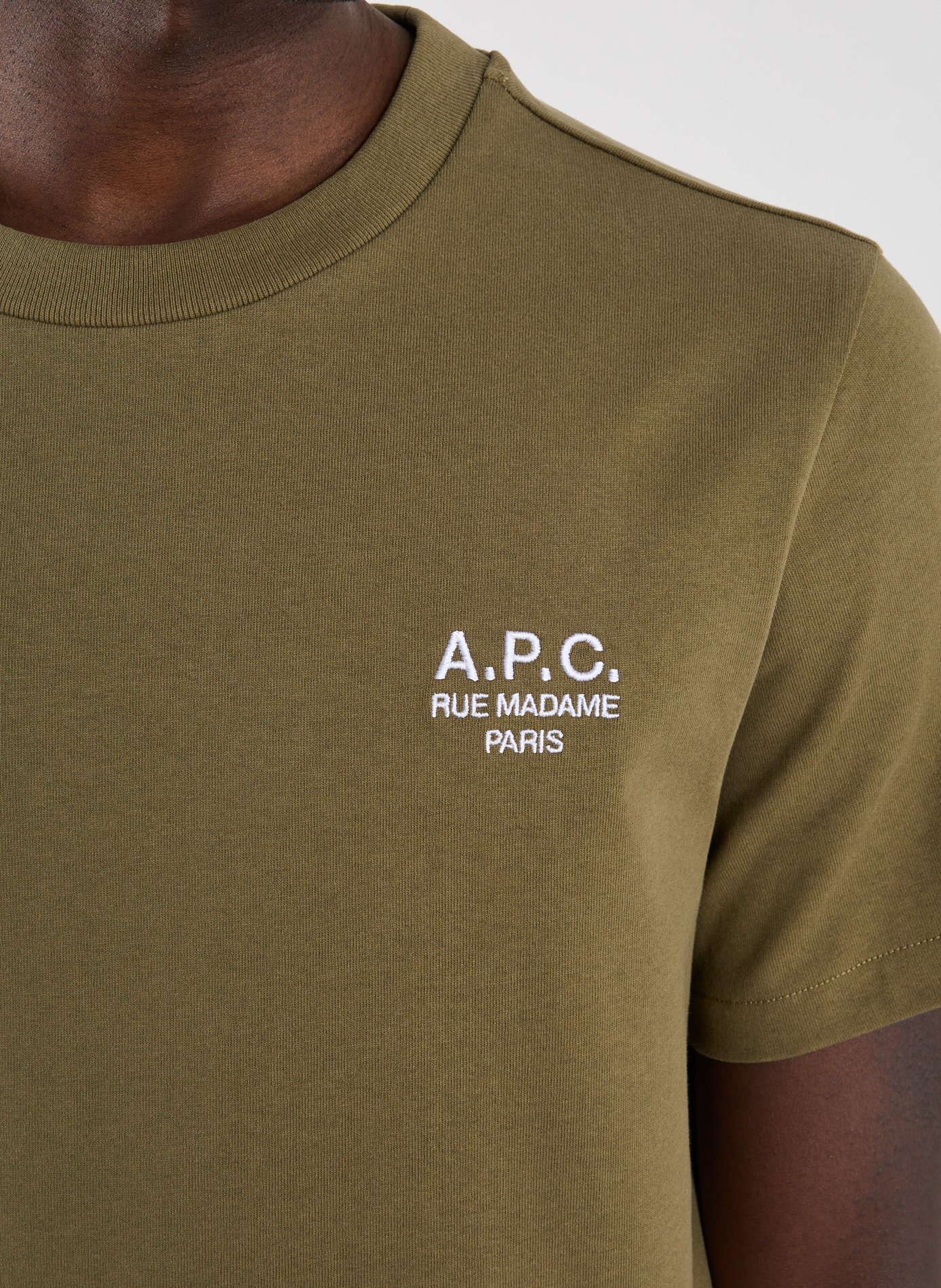 Classic Cotton T-Shirt A.P.C. Khaki
