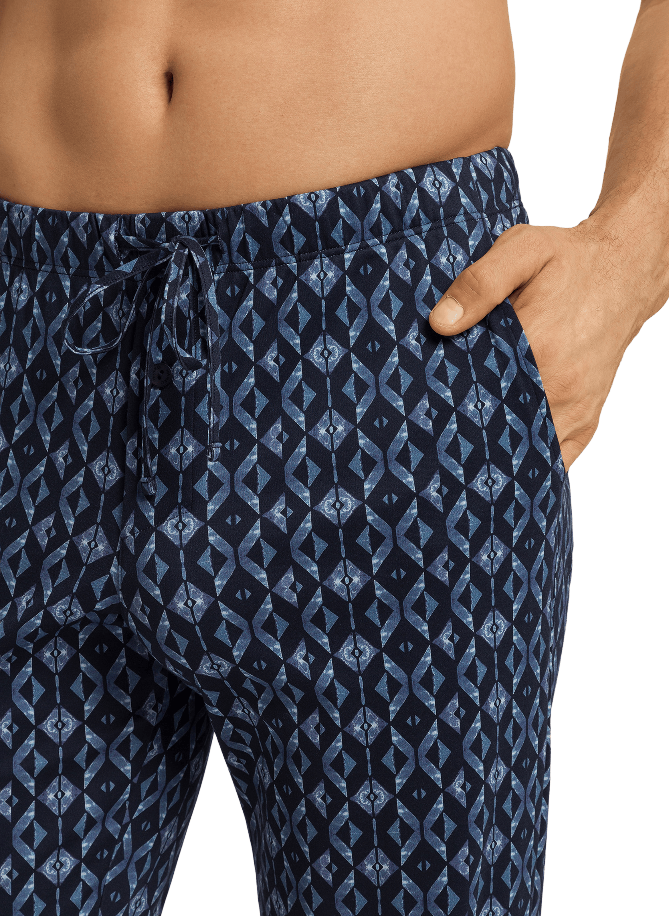 Pantalon de pyjama à motif Bleu