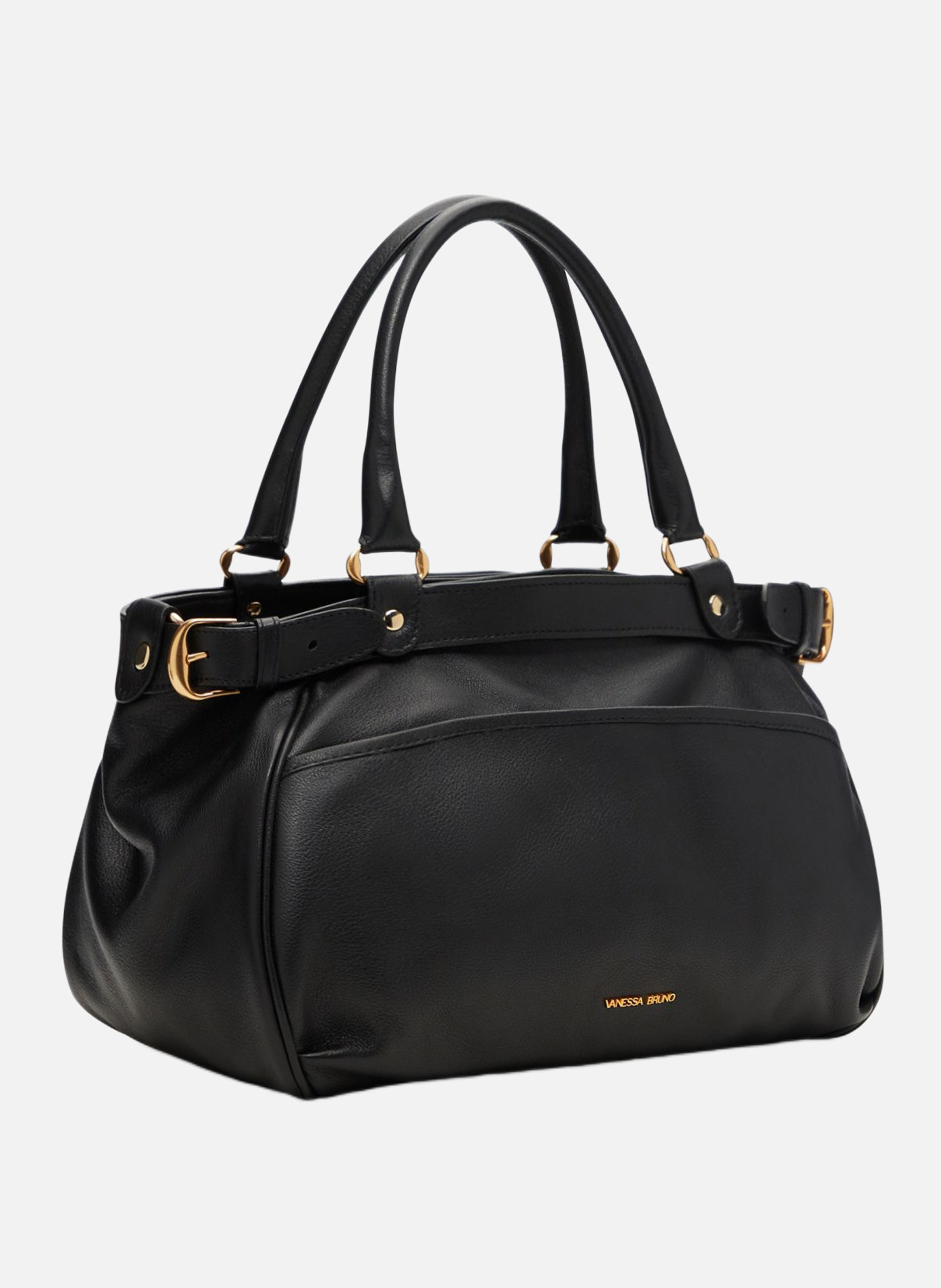 Petit sac lune en cuir VANESSA BRUNO Noir
