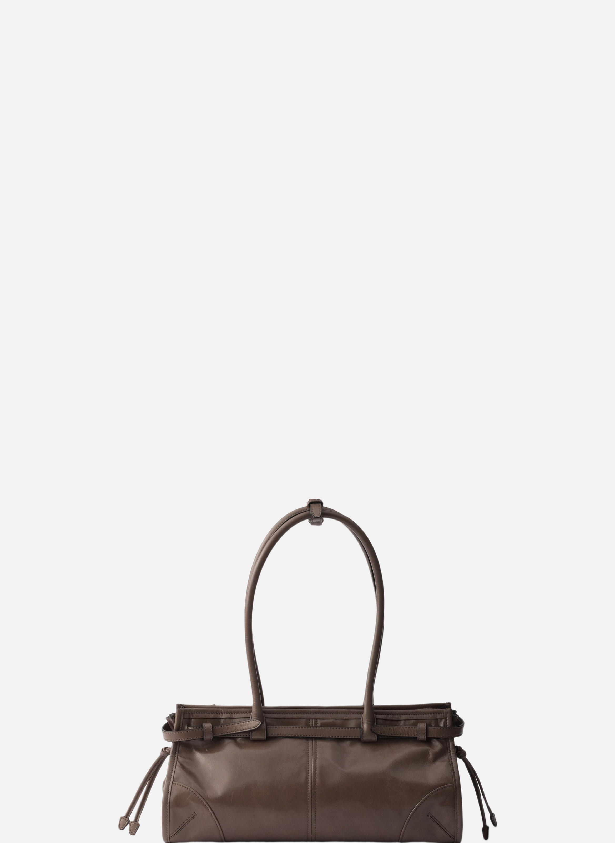 Sac à main prada bonnie en cuir PRADA Gris