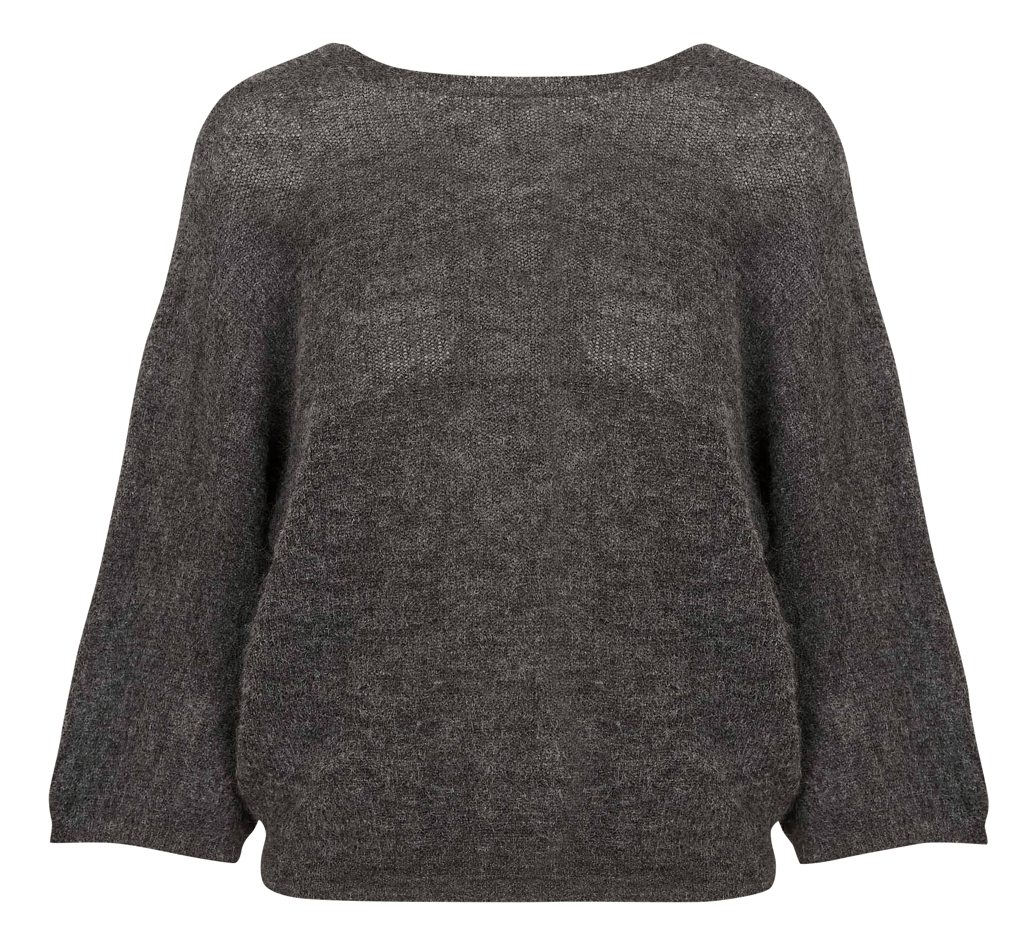 Cardigan col v à boutons bijoux en laine mélangée isaac BA&SH Gris