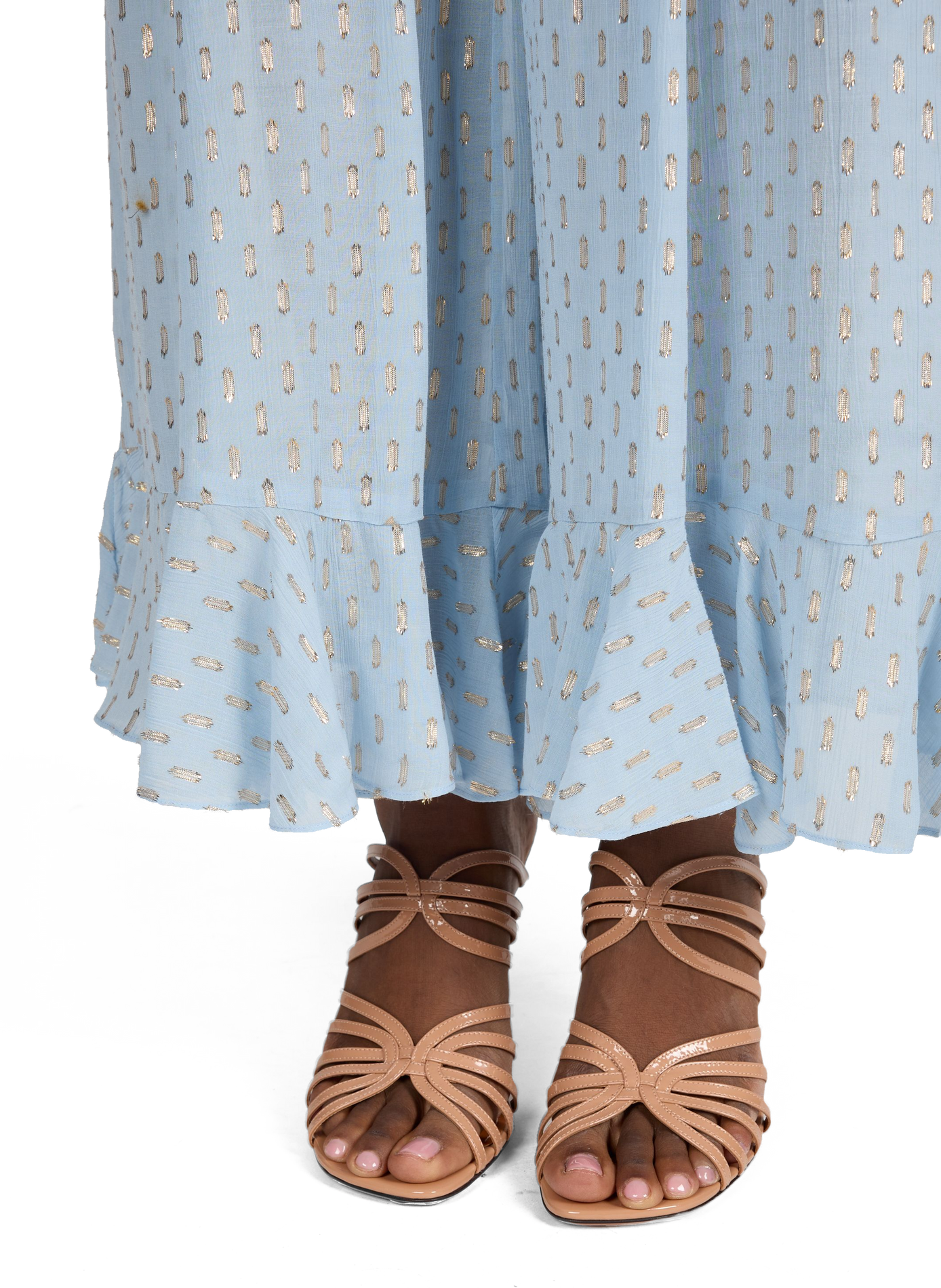 Wide and fluid pants with shiny details ZIMMERMANN Multicolour