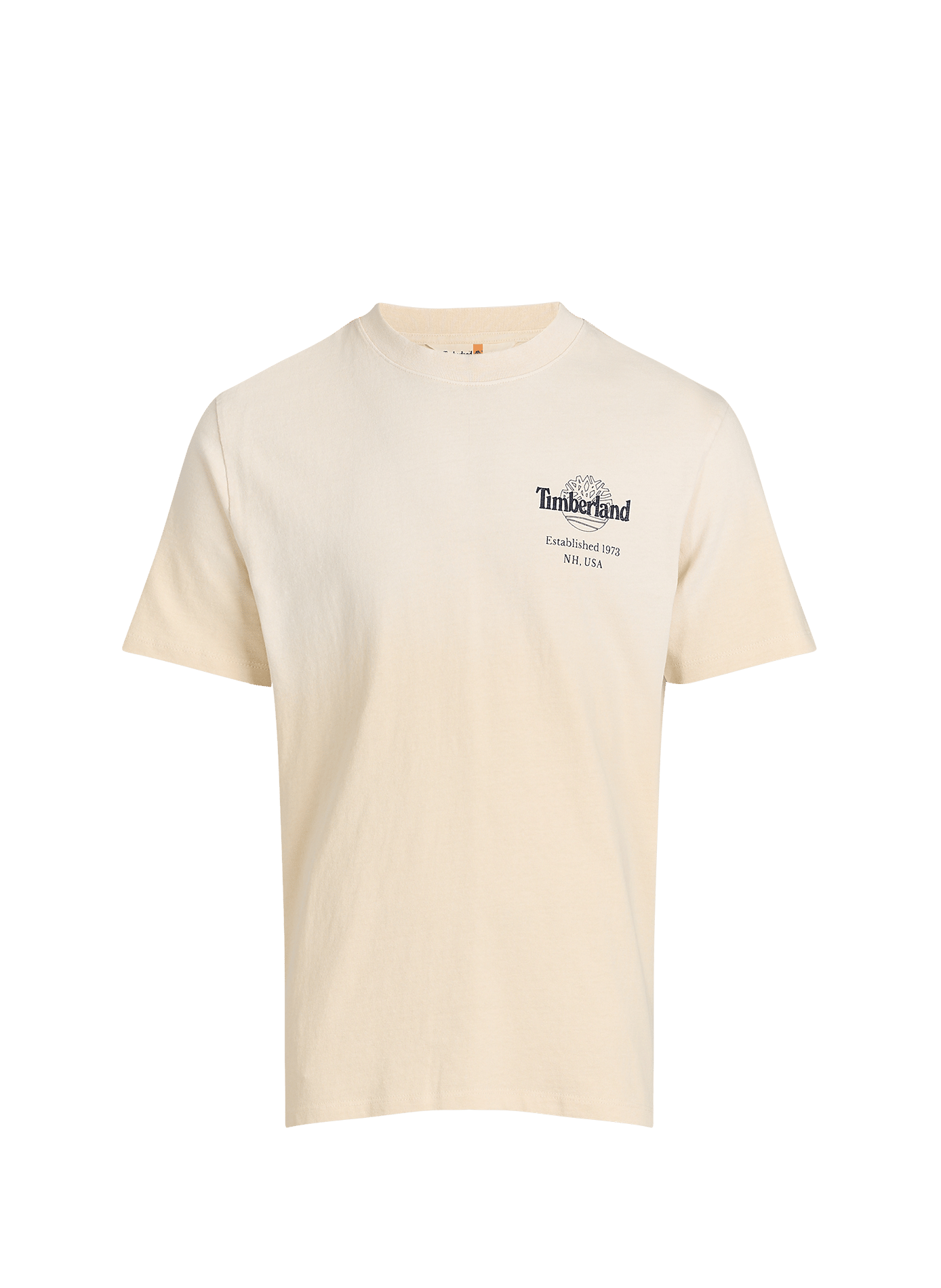 T-shirt imprimé à col rond en coton TIMBERLAND Beige