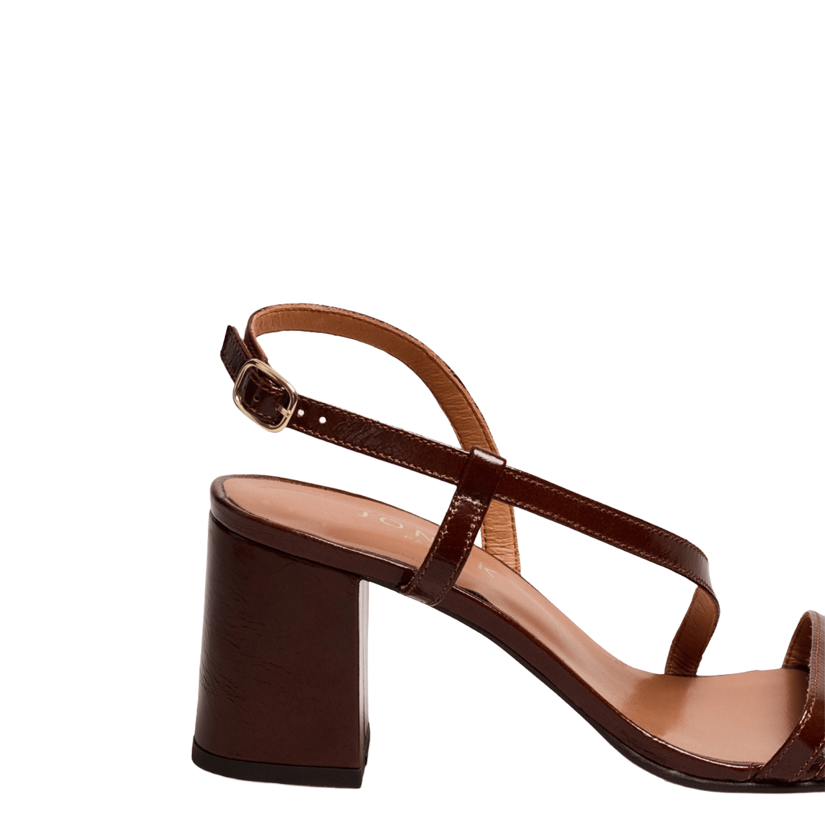 Sandales à talons en cuir vimy JONAK Marron