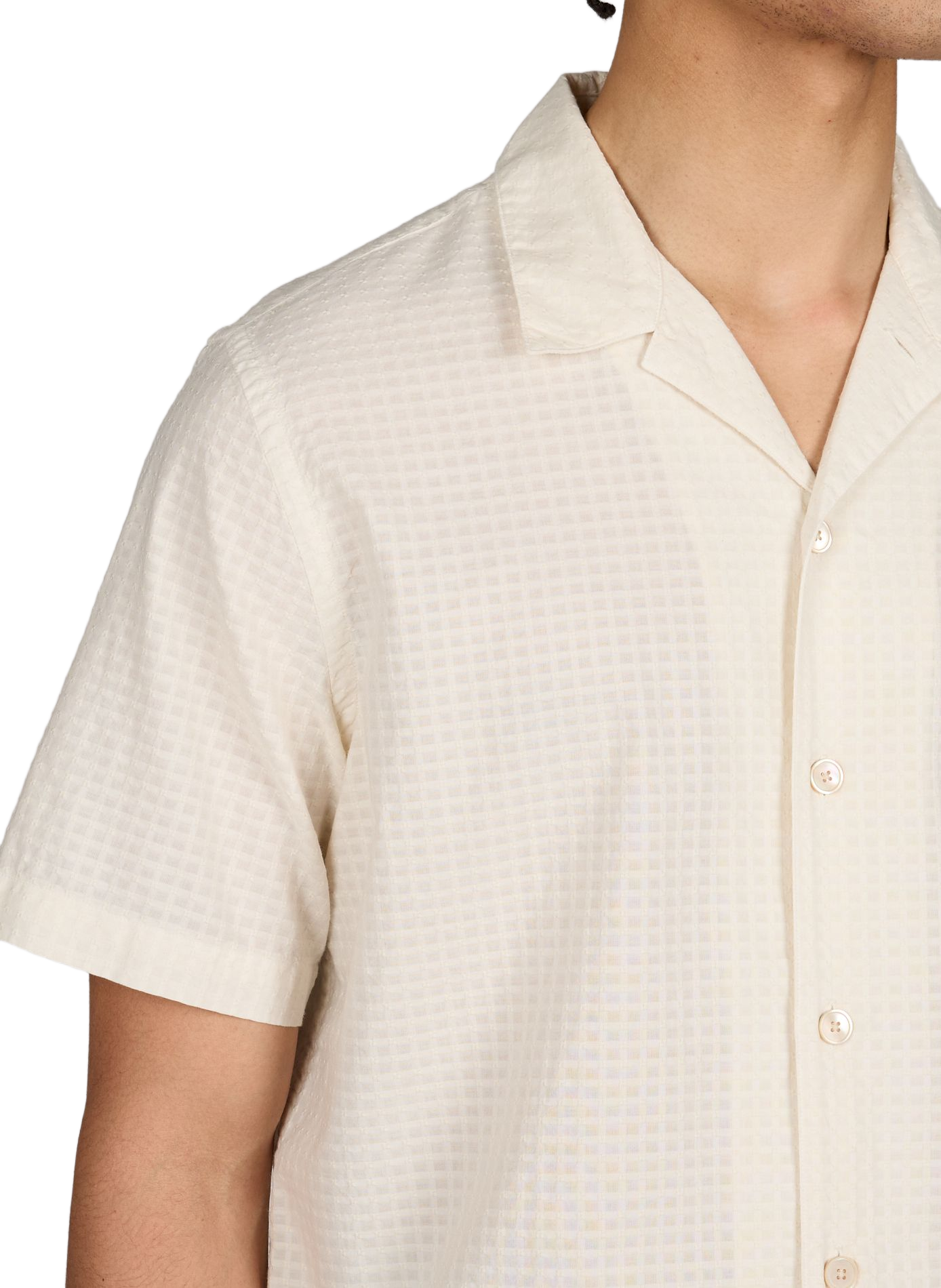 Straight embroidered cotton shirt PAUL SMITH White