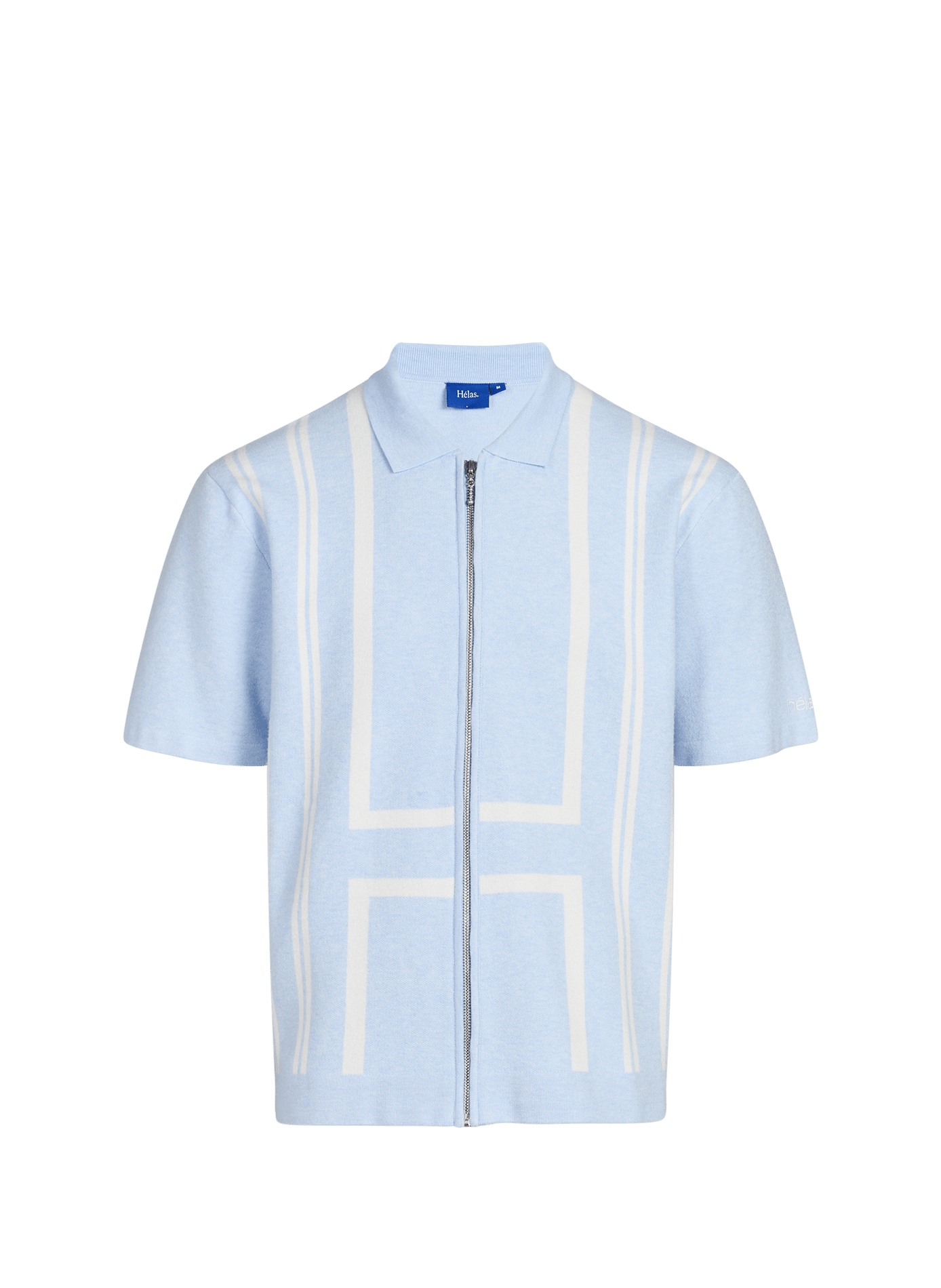 Short-sleeve zip polo HELAS CAPS Blue