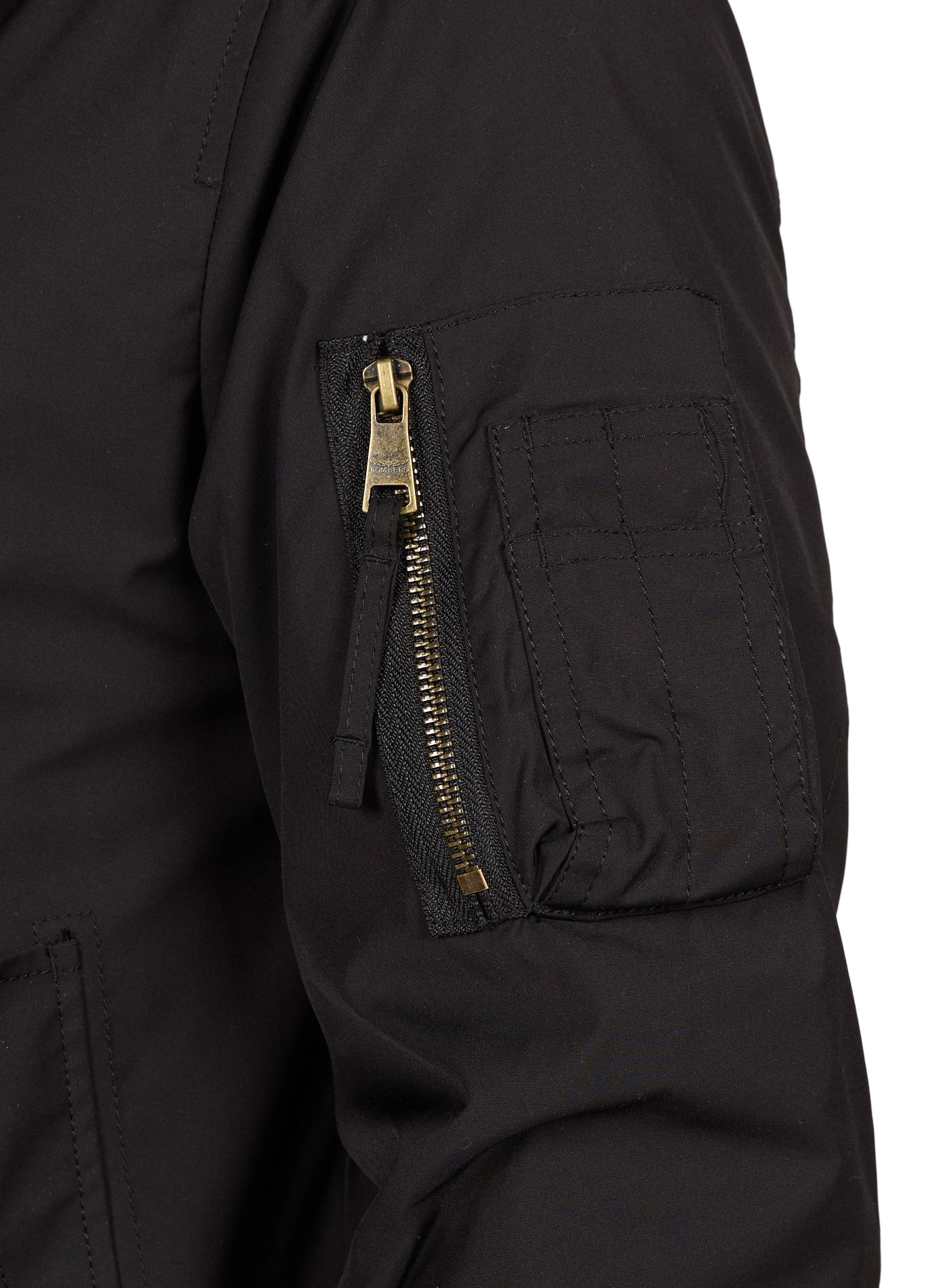 Hawk classic collar bomber BOMBERS ORIGINAL Black