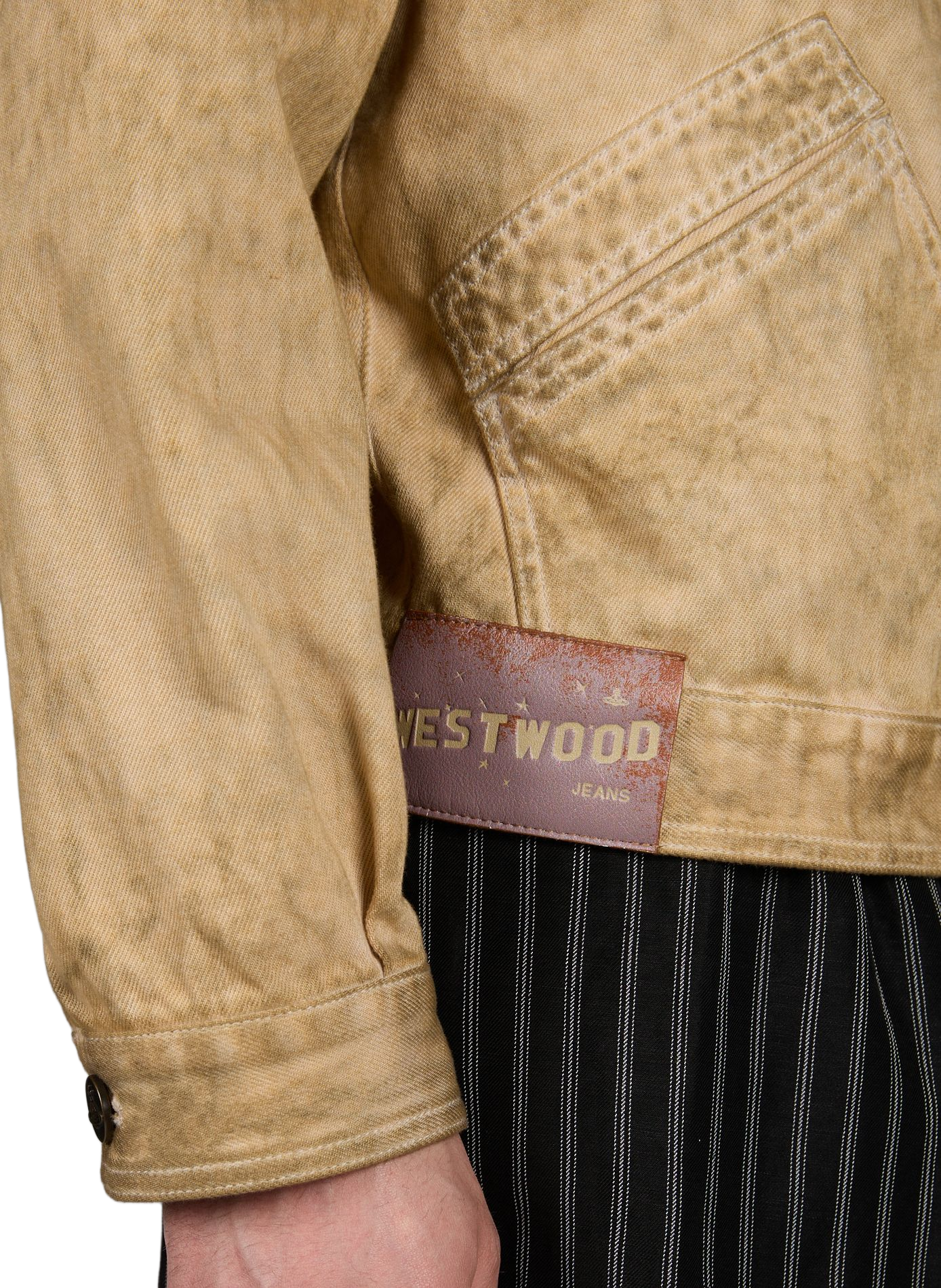 Denim jacket by Piranha in cotton VIVIENNE WESTWOOD Beige