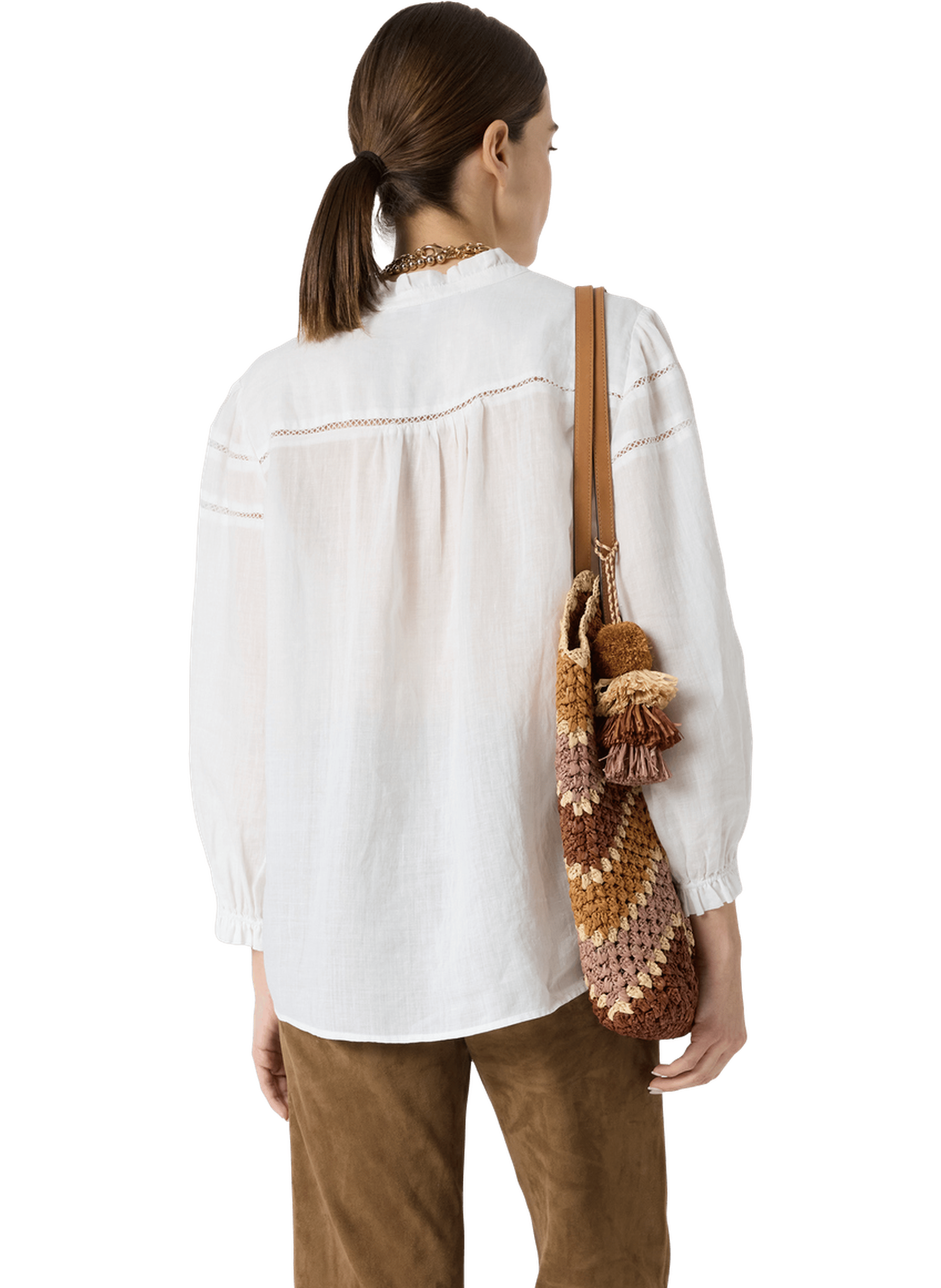 Chemise fine à broderies - cristel GERARD DAREL Beige