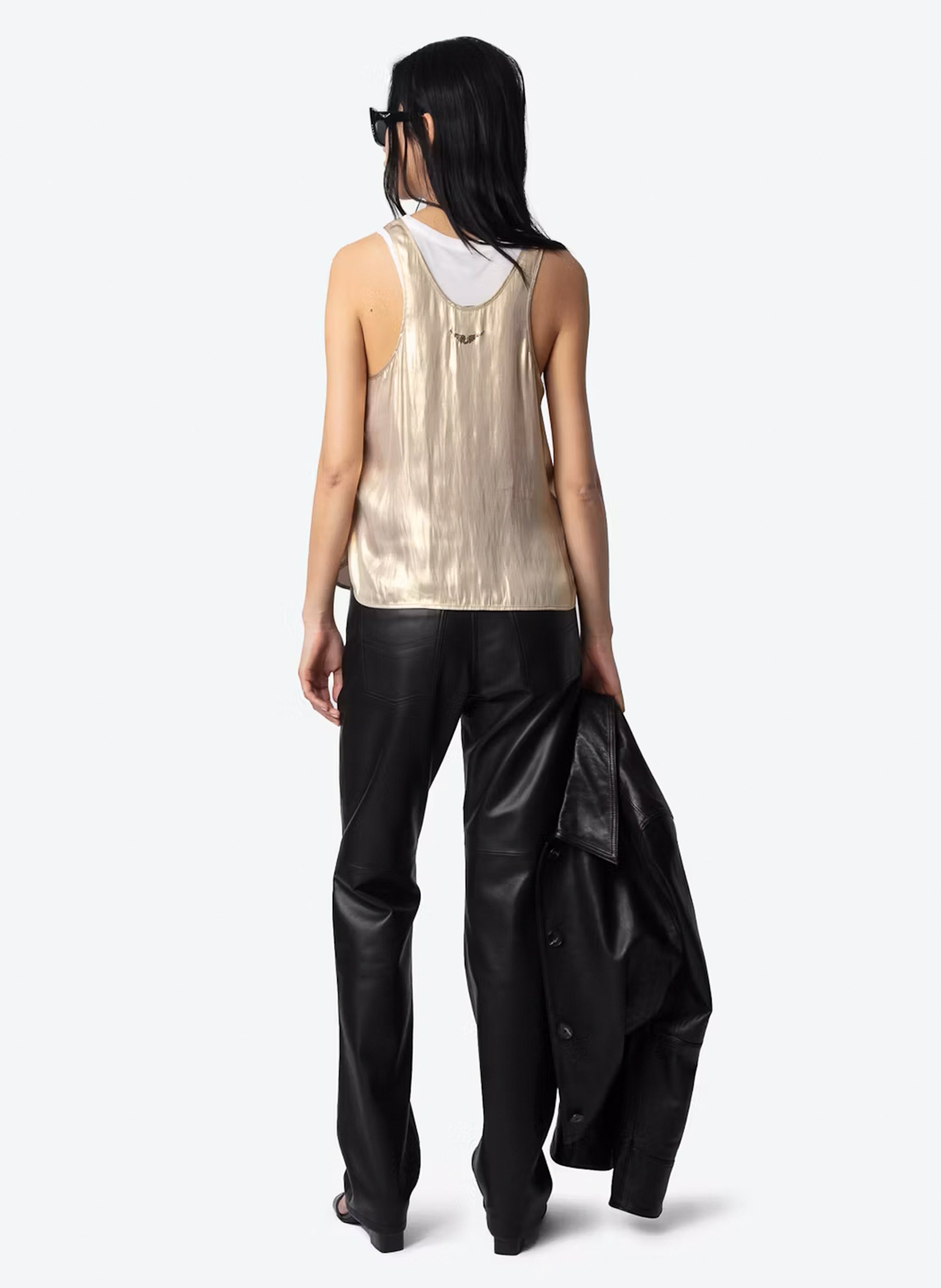 Top col rond tarys ZADIG&VOLTAIRE Jaune