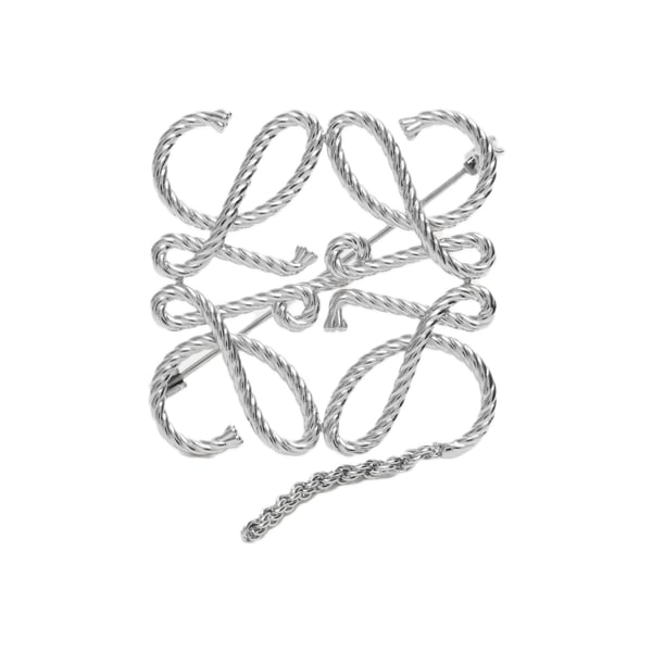 Broche Anagram texturée Broche Anagram texturée