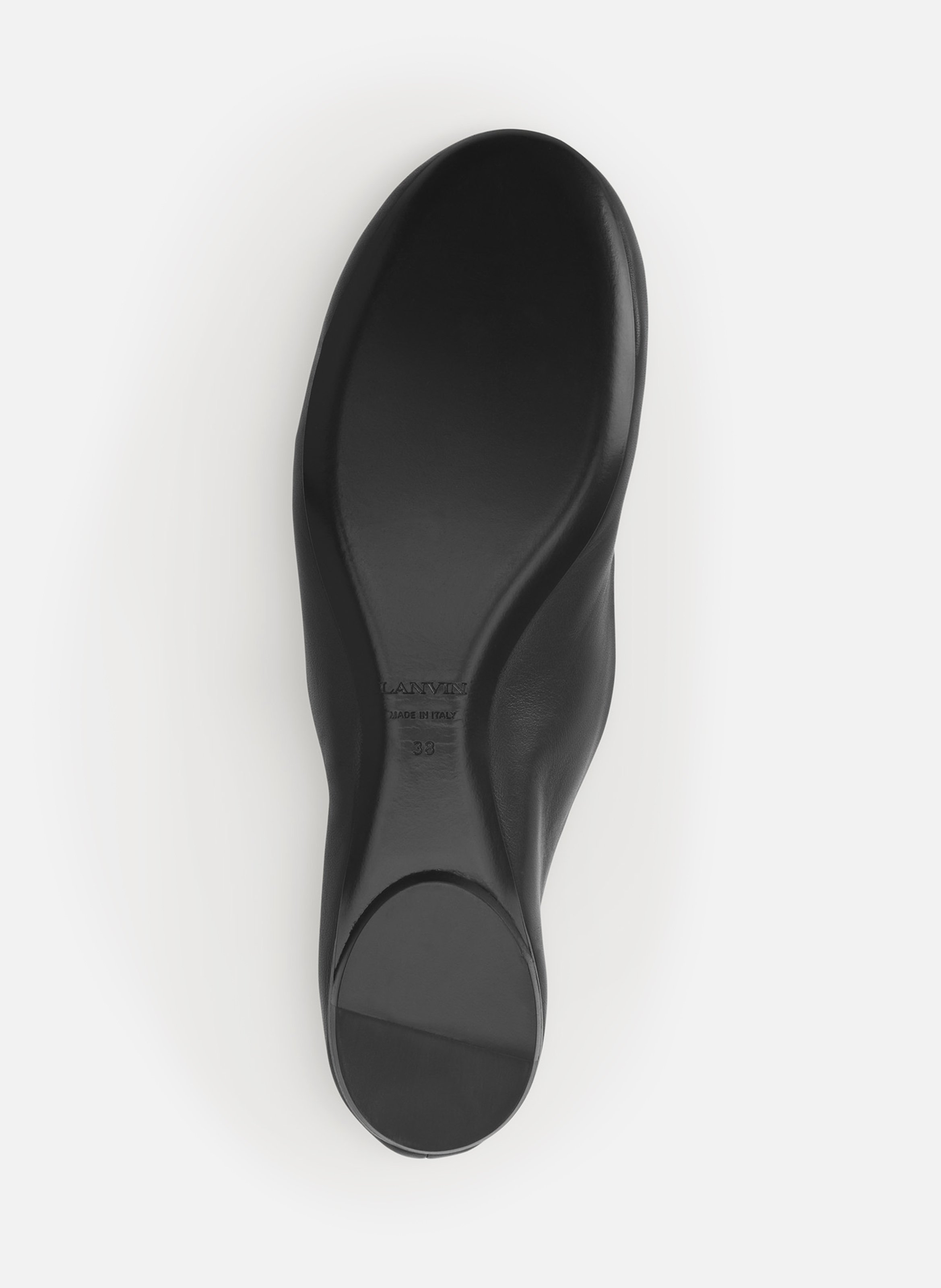 La ballerine en cuir LANVIN Noir