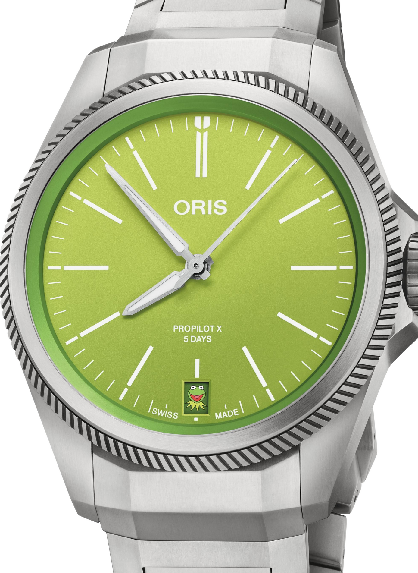 Montre automatique Oris ProPilot X Kermit en titane ORIS Vert