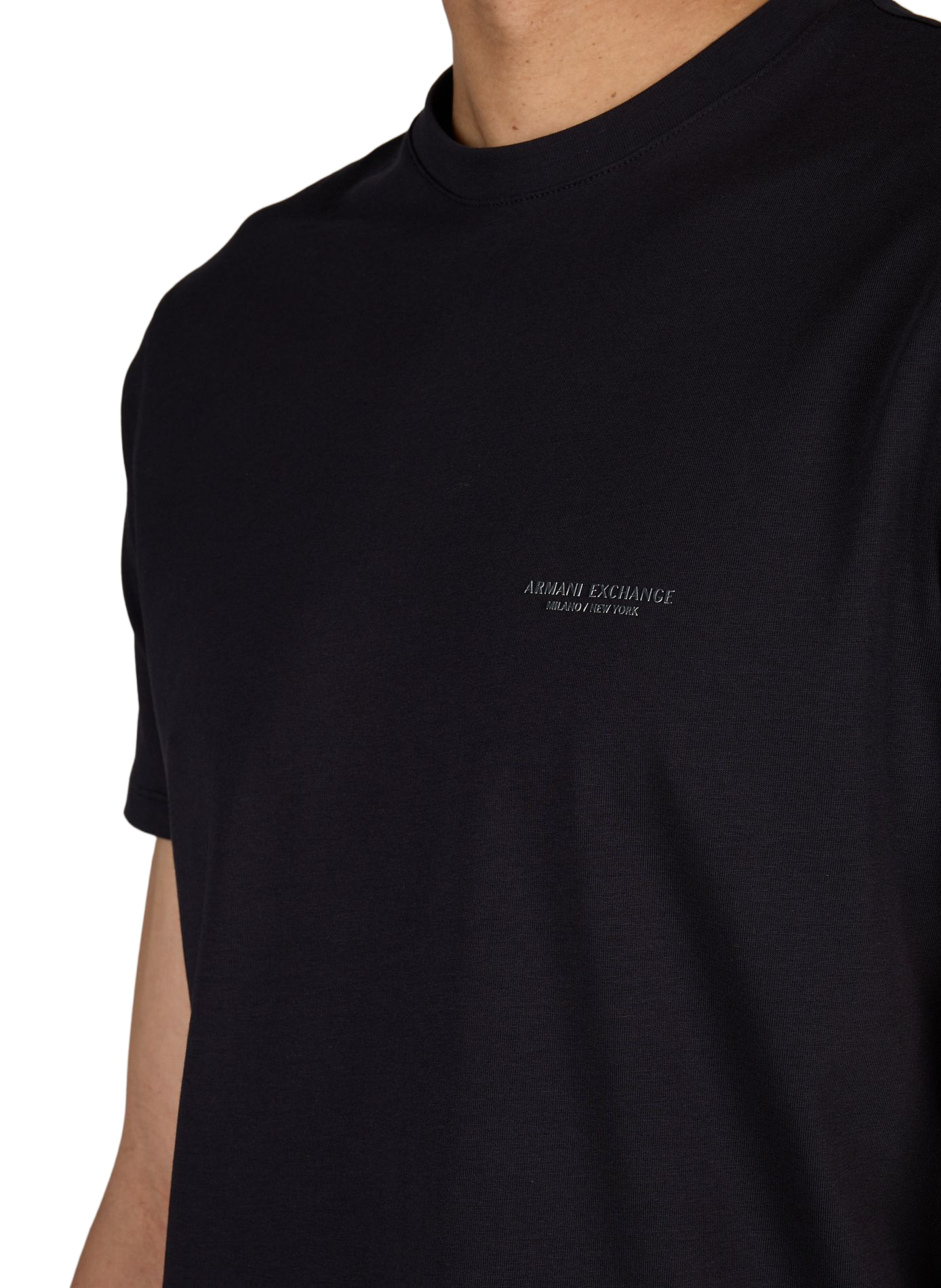 Katoenen T-shirt ARMANI EXCHANGE Blauw