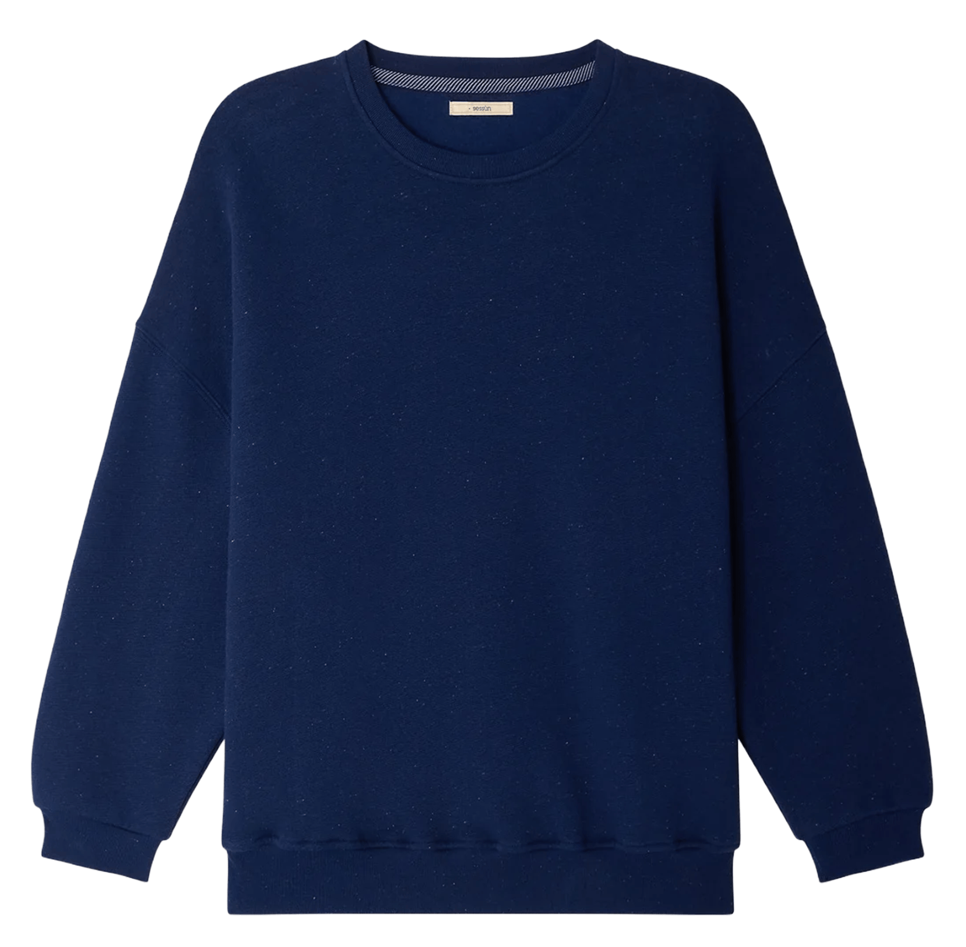 Sweat col rond oversize en coton mélangé chebbi SESSUN Bleu
