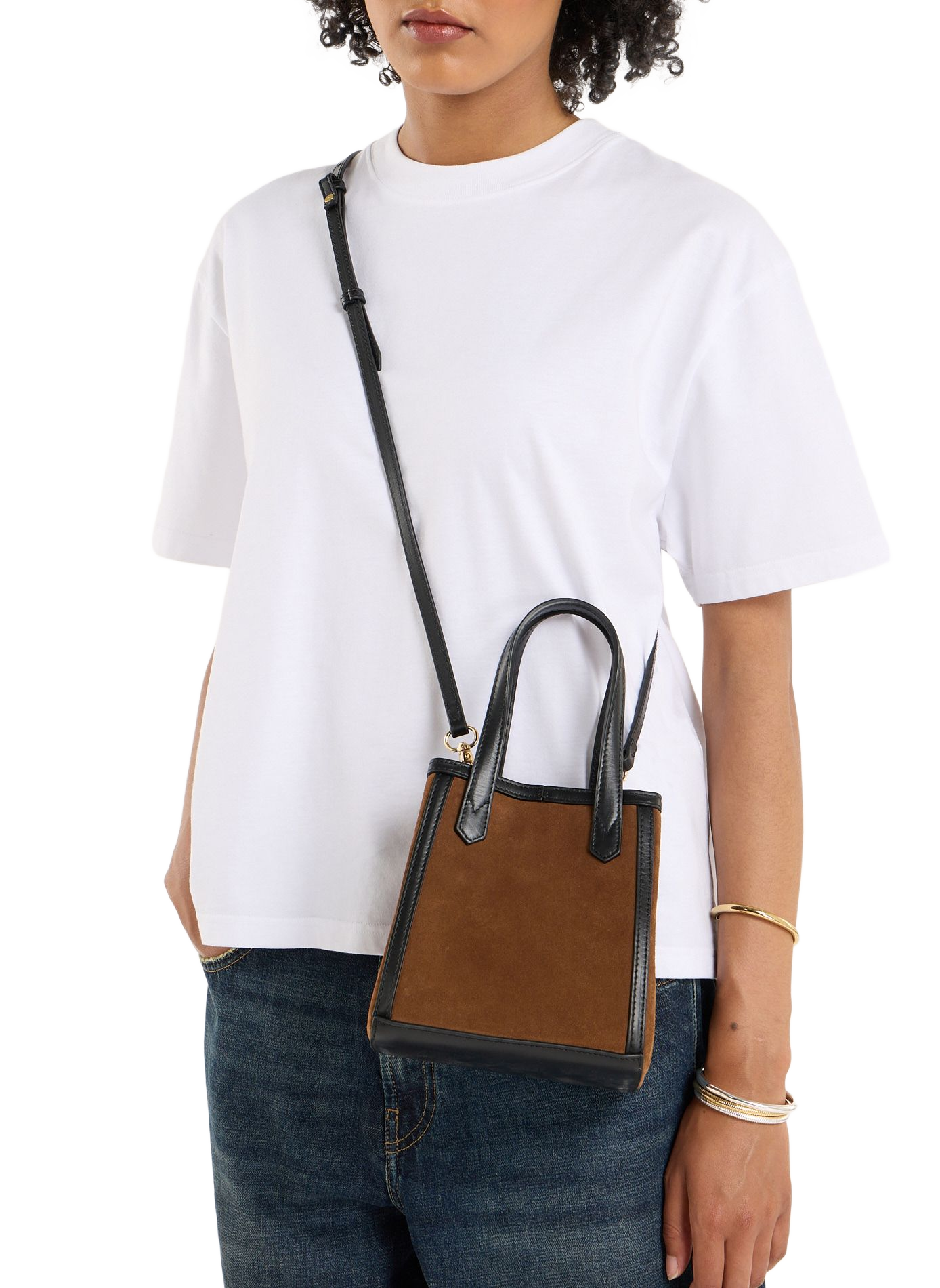 Sac bandoulière Enzobino en cuir SAISON 1865 Marron