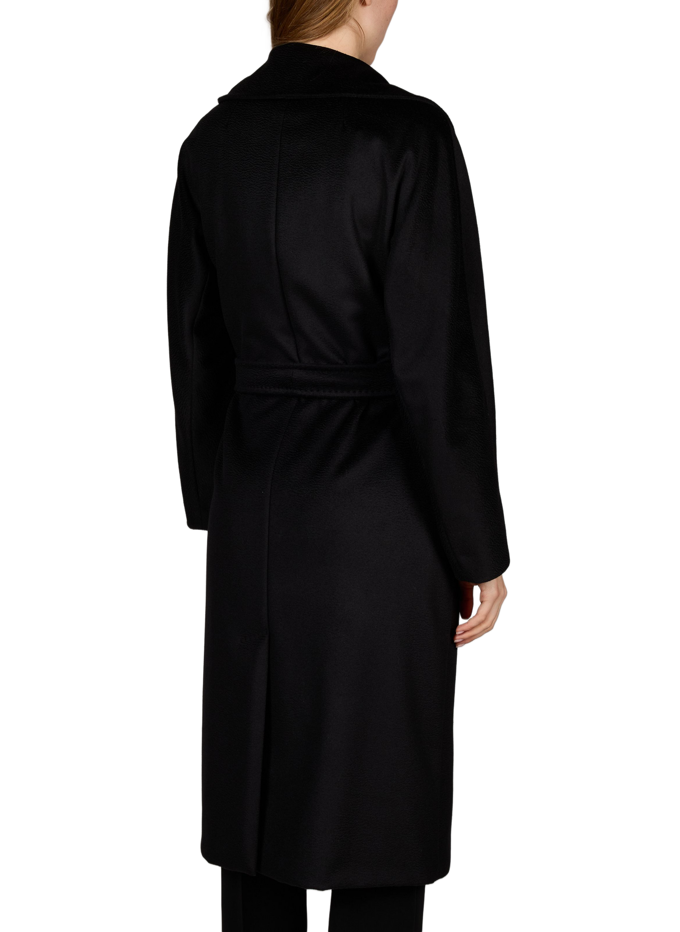 Straight virgin wool coat MAX MARA WEEK END Black