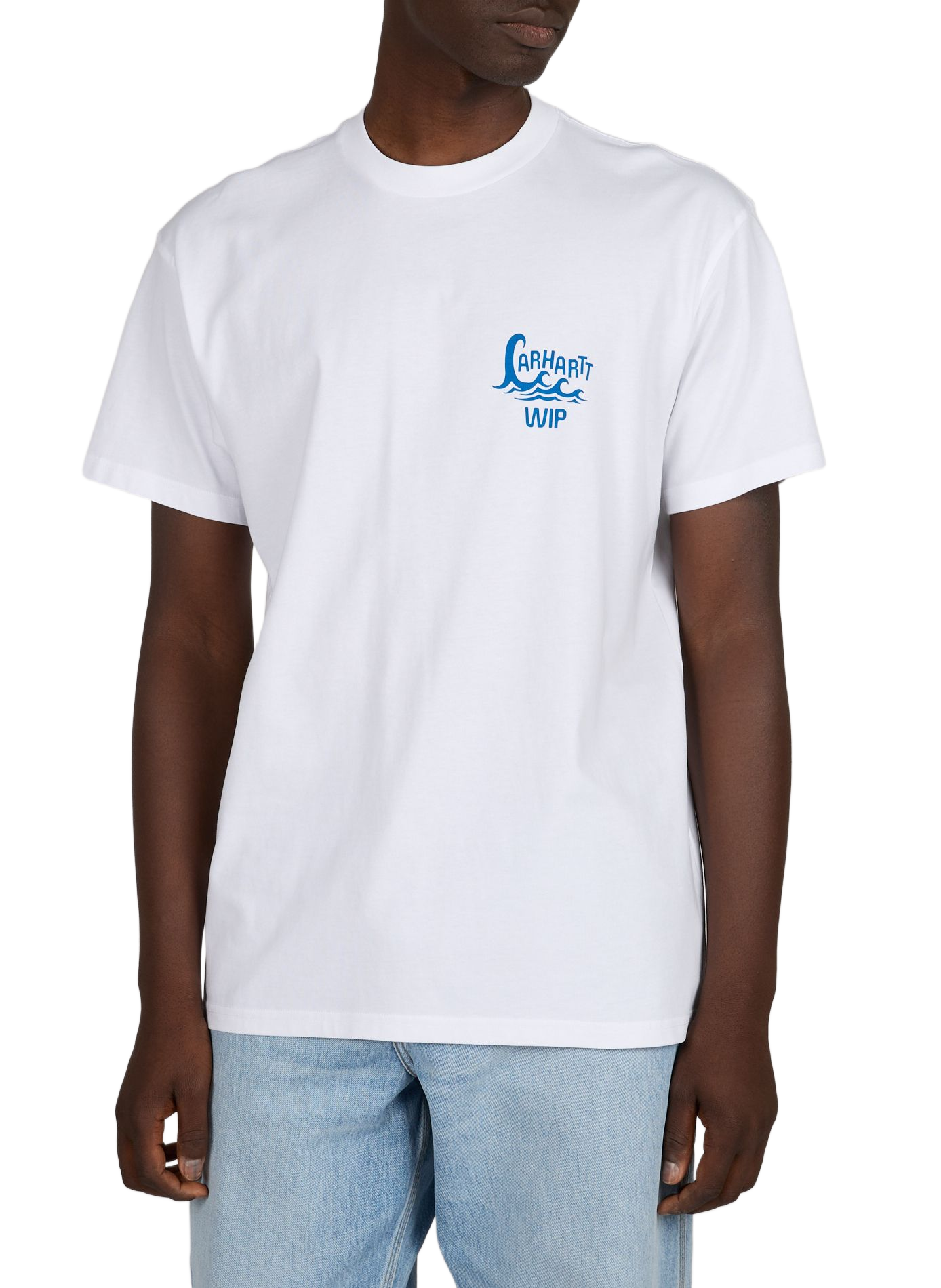 Short-sleeved Waves cotton T-shirt CARHARTT WIP White
