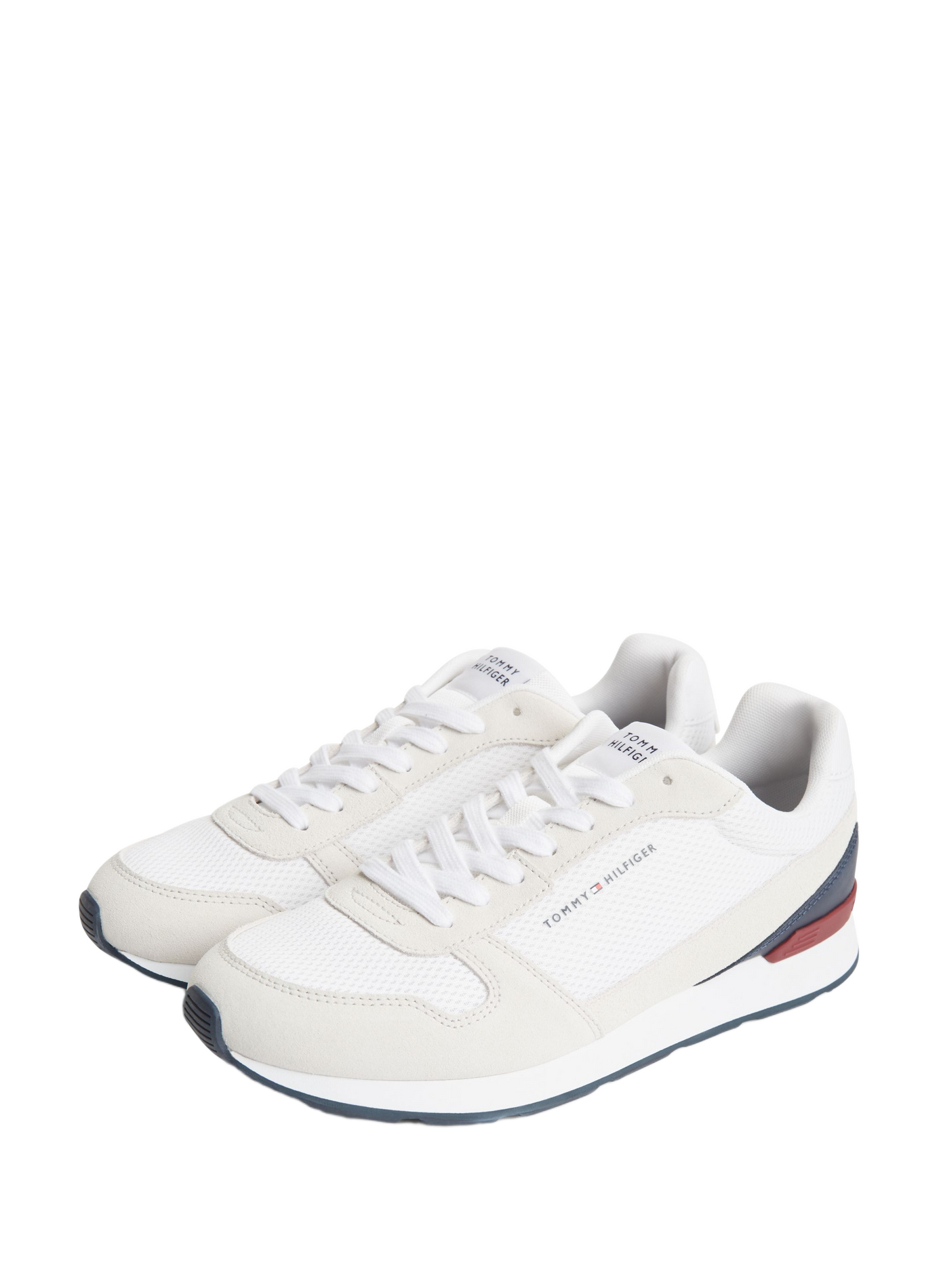 Baskets basses en cuir TOMMY HILFIGER Blanc