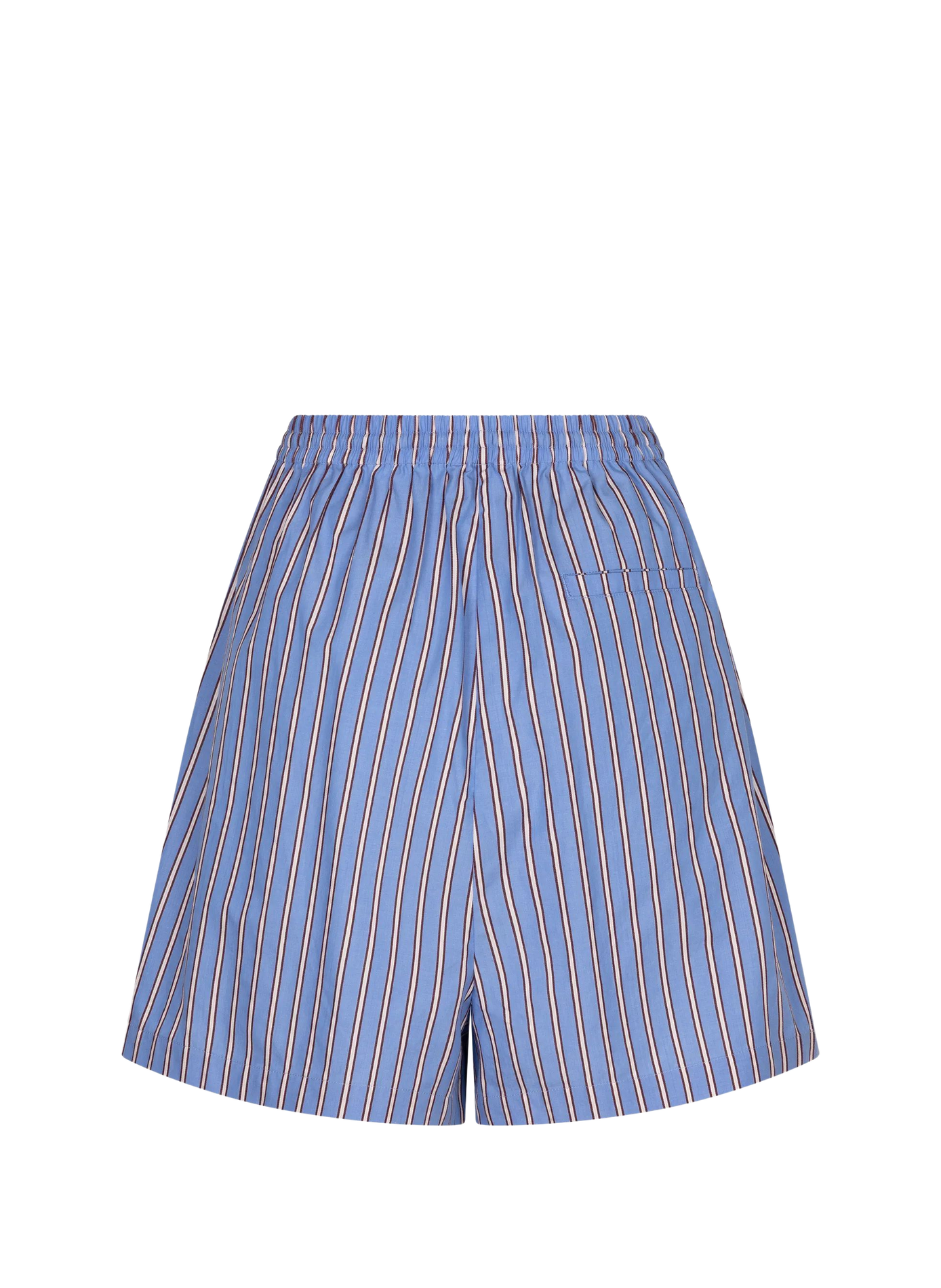 Straight striped cotton shorts LOVE STORIES Blue