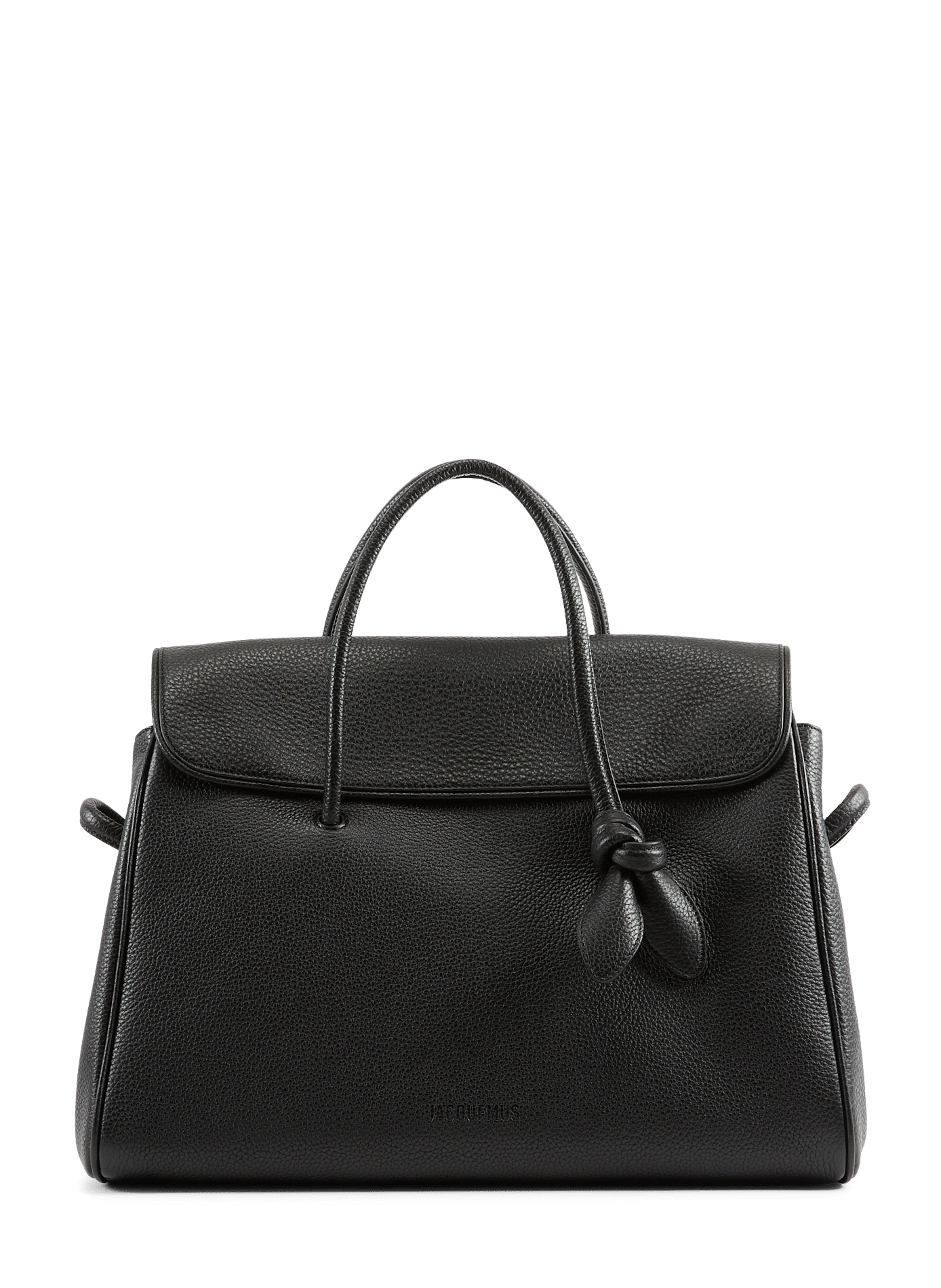 The Grand Turismo soft leather bowling bag JACQUEMUS Black