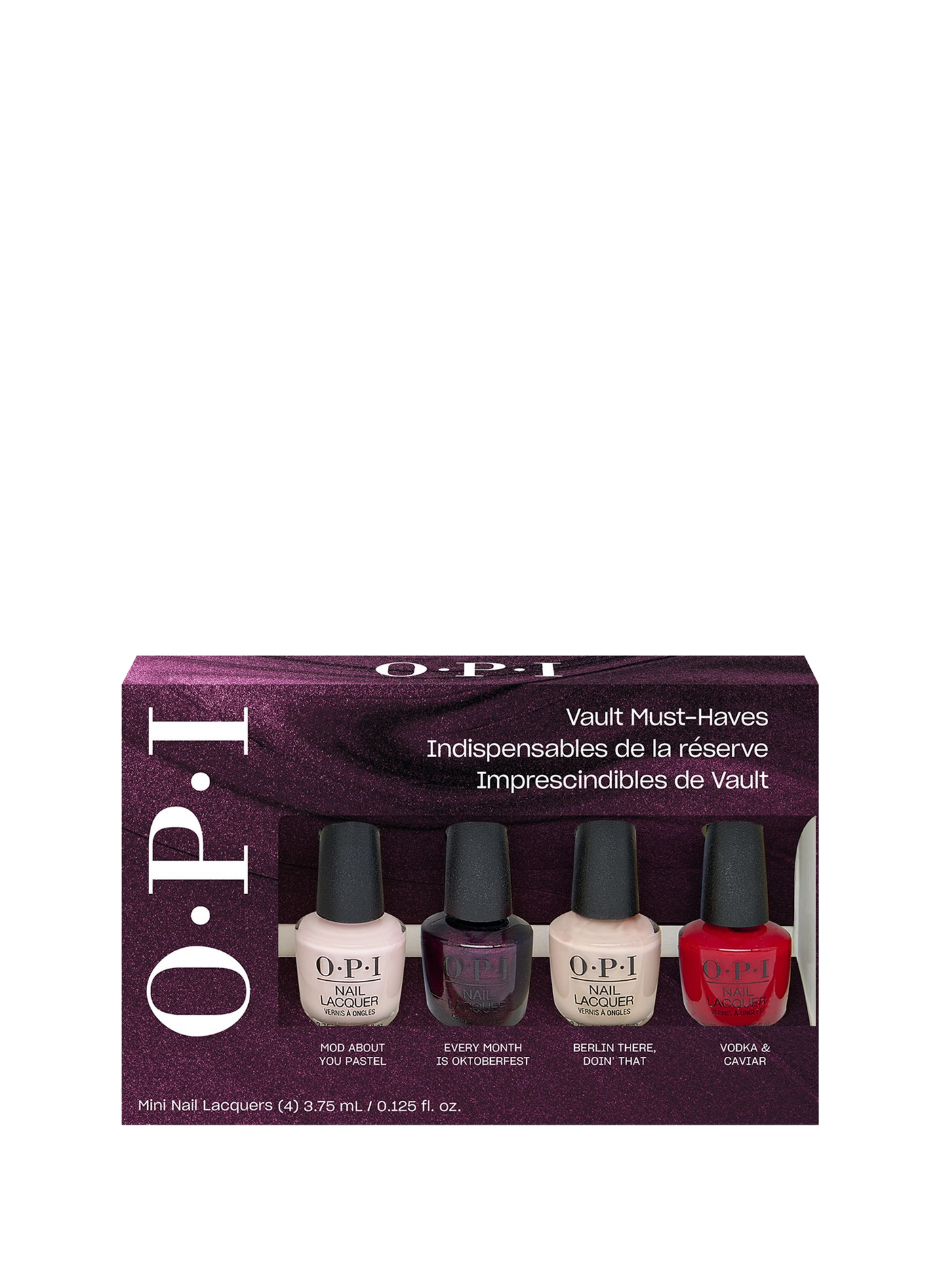 Set of 4 mini nail polishes - OPI's Most Requested - Mini size OPI No color
