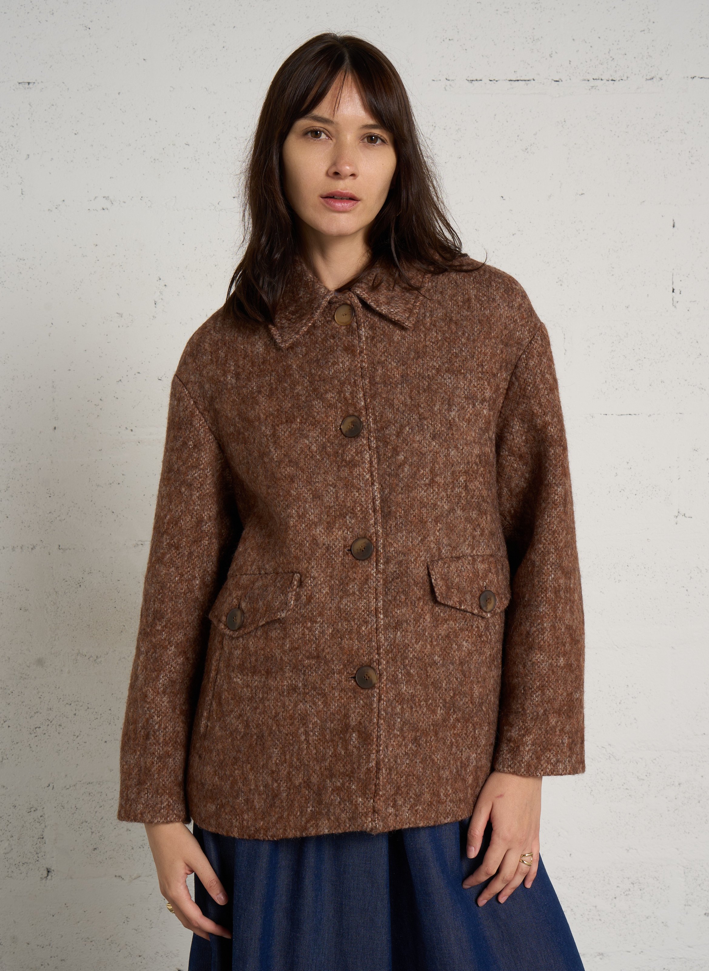 Manteau ample col classique danny MAISON 123 Beige