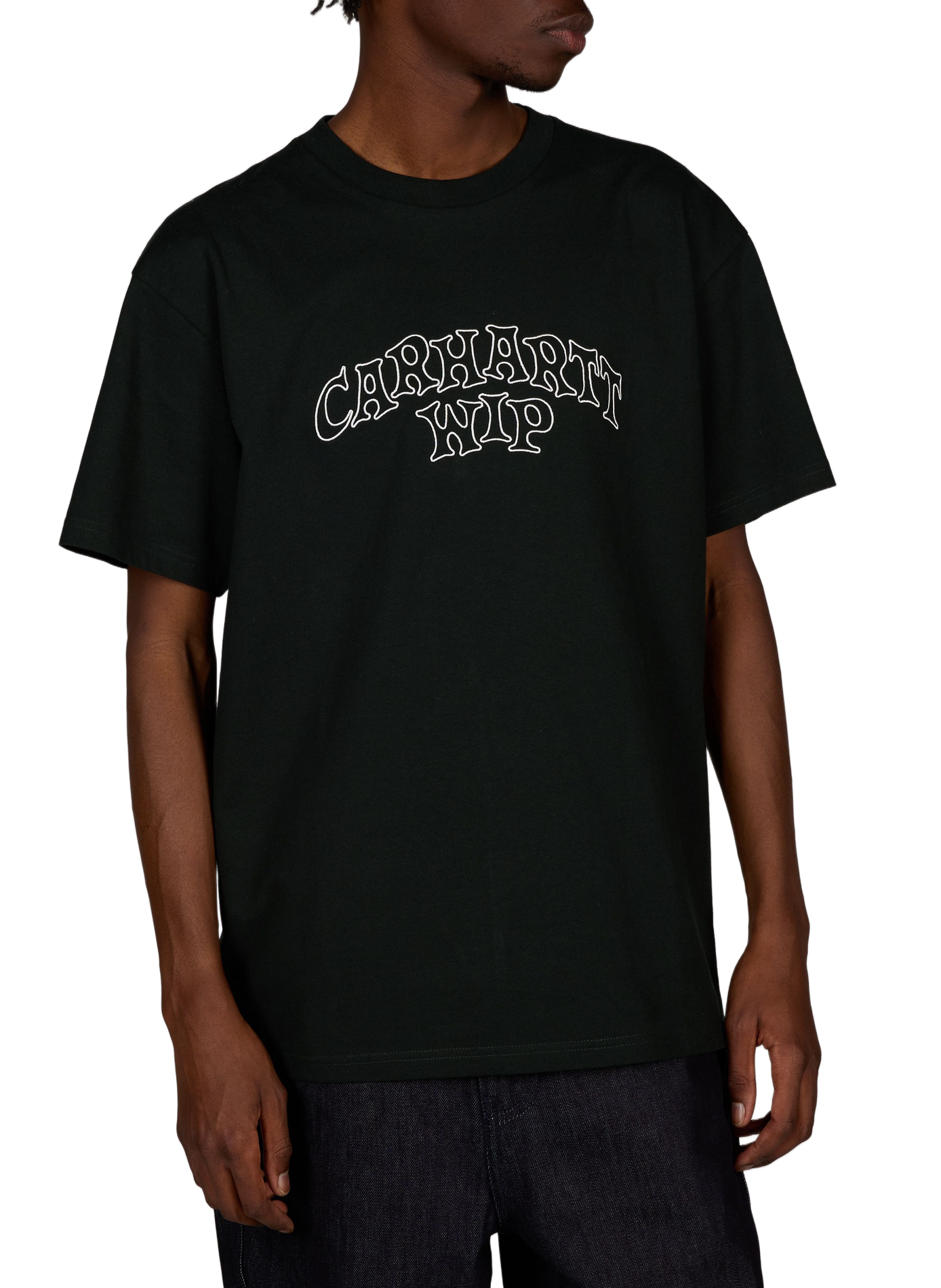 T-shirt droit col rond en coton CARHARTT WIP Vert