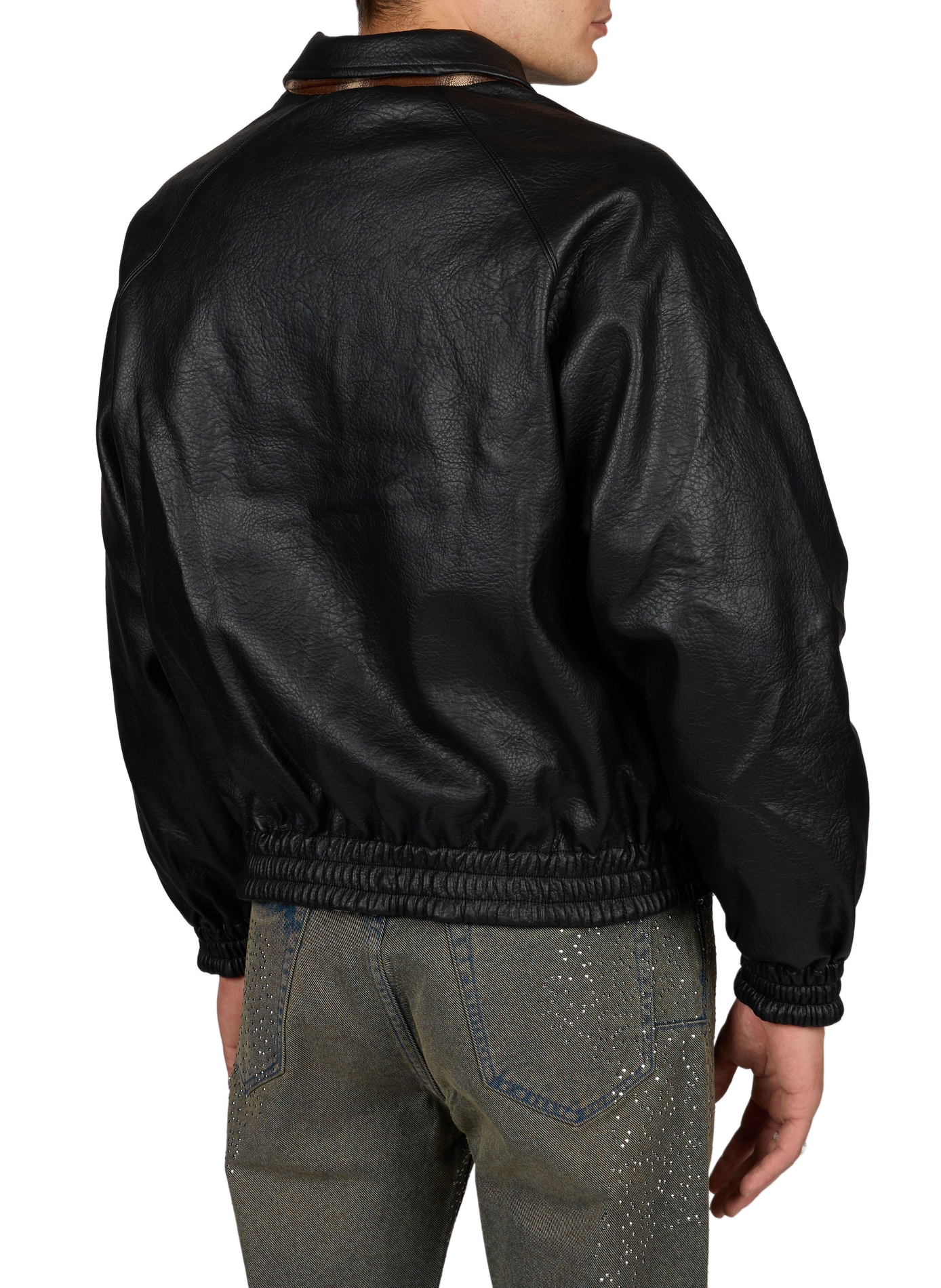 Oversized faux leather jacket ARTE ANTWERP Black