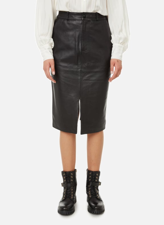 Leather pencil skirt Black by SAISON 1865 SAISON 1865 Leather pencil skirt Black