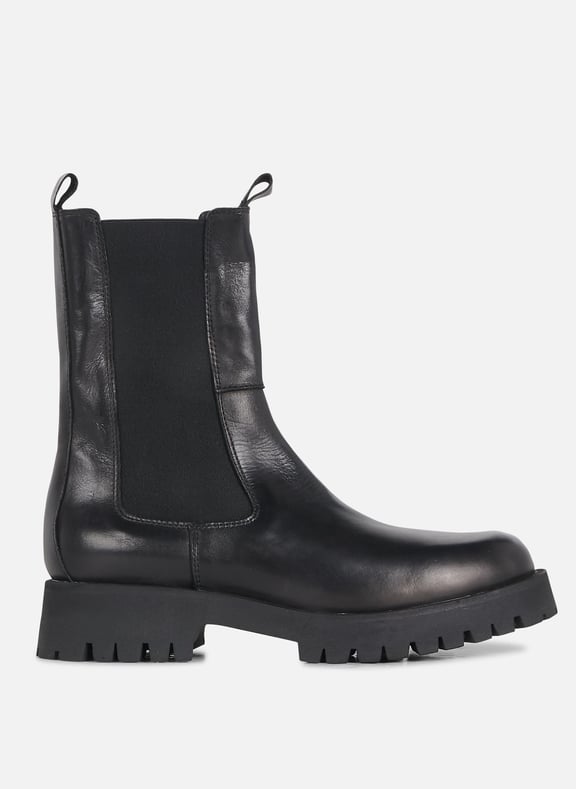 Bottines en cuir ridle Noir by JONAK JONAK Bottines en cuir ridle Noir
