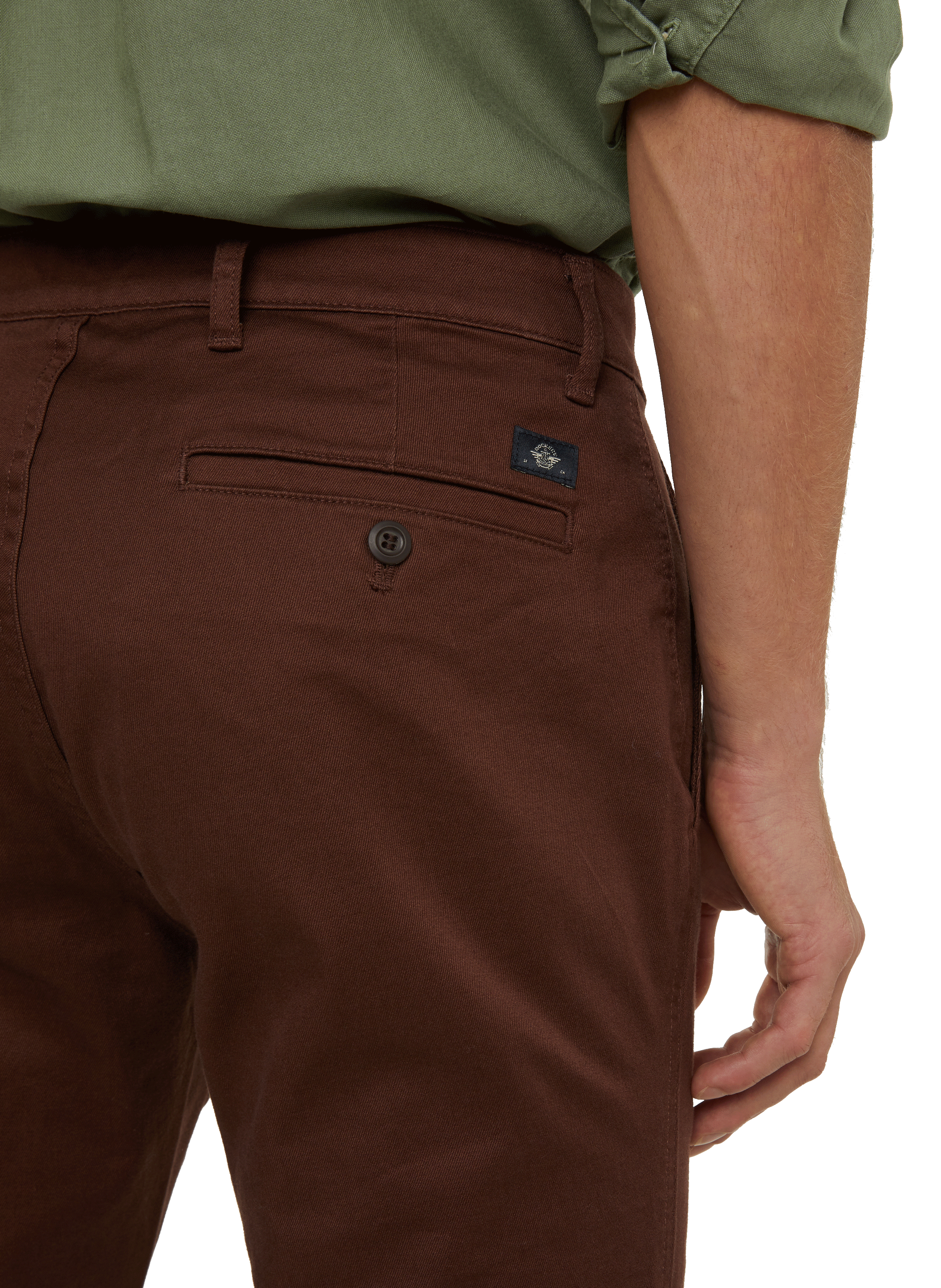 Pantalon Chino en coton DOCKERS Marron