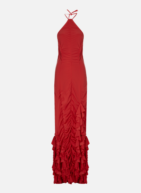Long dress with ruched effect RedESTER MANAS 