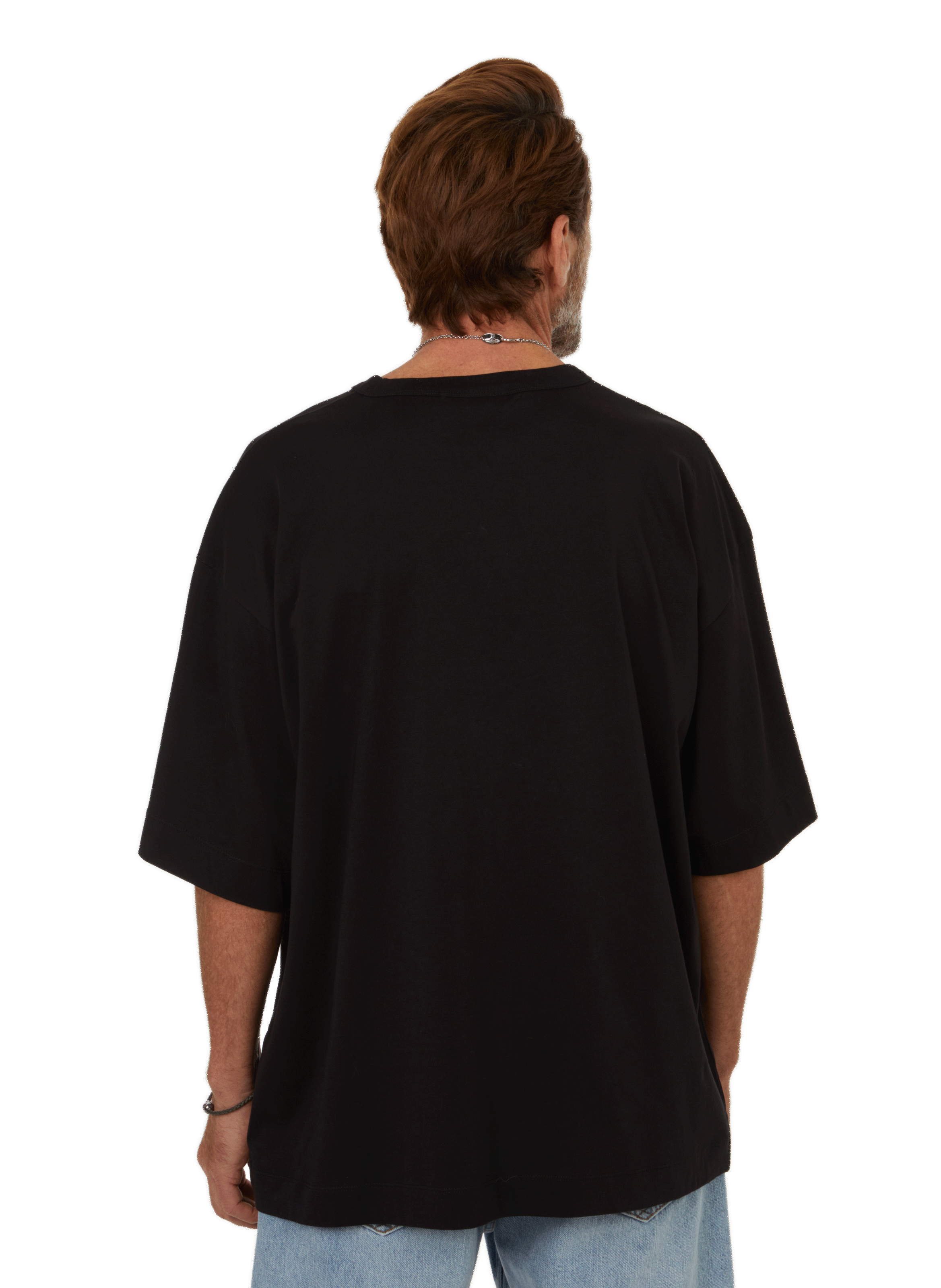 T-shirt oversize en coton DRIES VAN NOTEN Noir