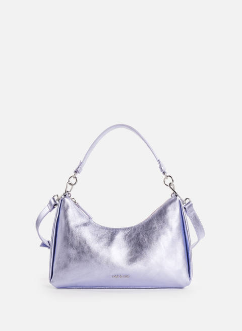 Metallic leather handbag VioletNAT & NIN 