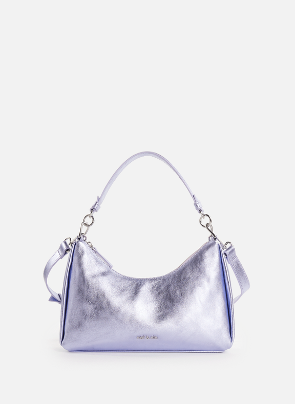 NAT & NIN Metallic leather handbag  Purple