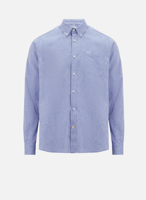 Linen and cotton shirt BlueBARBOUR 