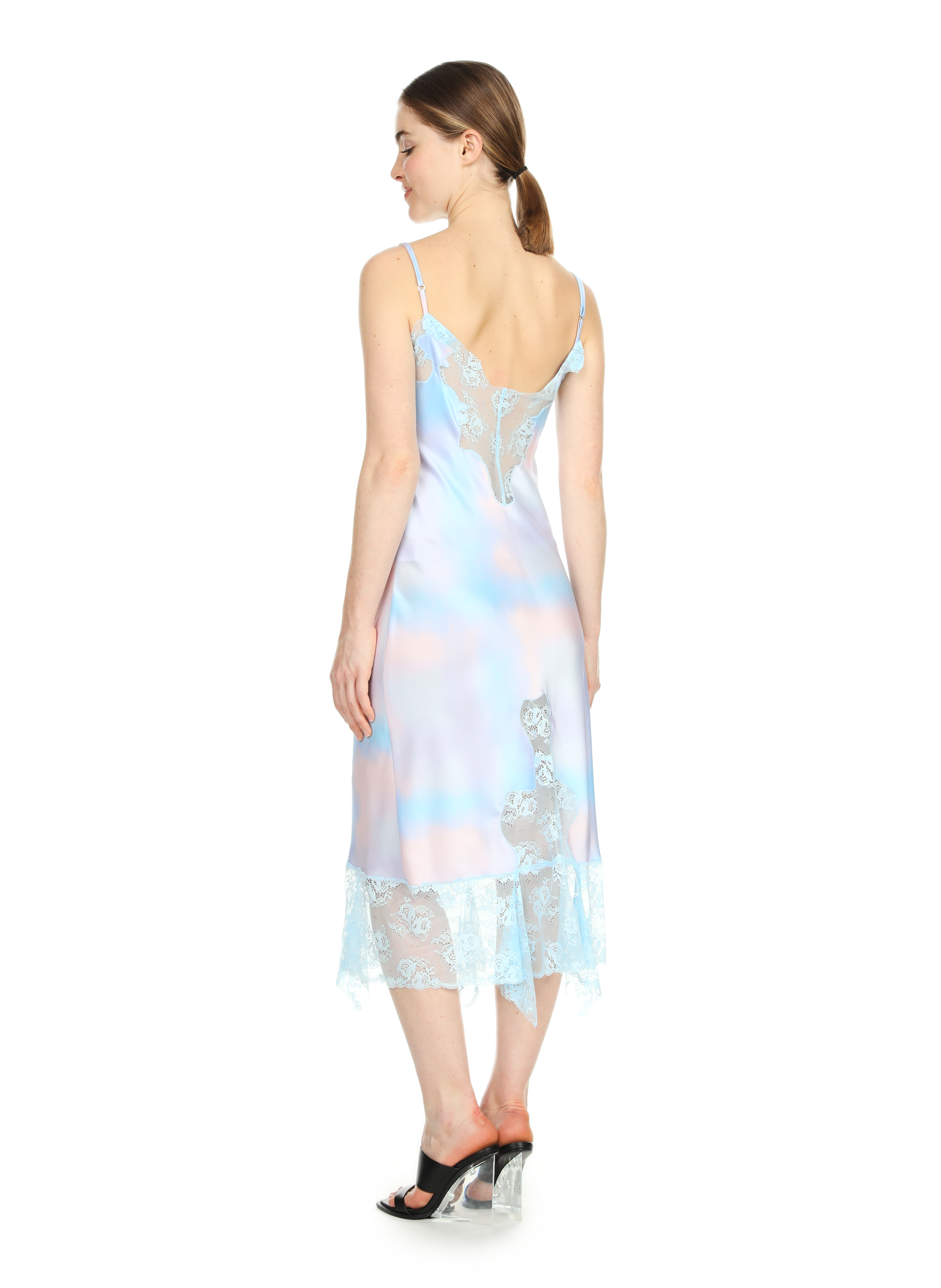 Robe en satin Artichoke COLLINA STRADA Multicolore