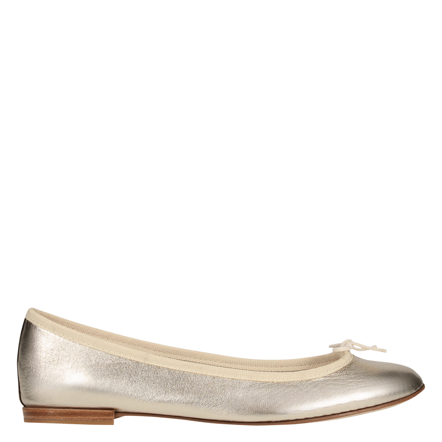 Ballerines métallisé en cuir cendrillon REPETTO Doré