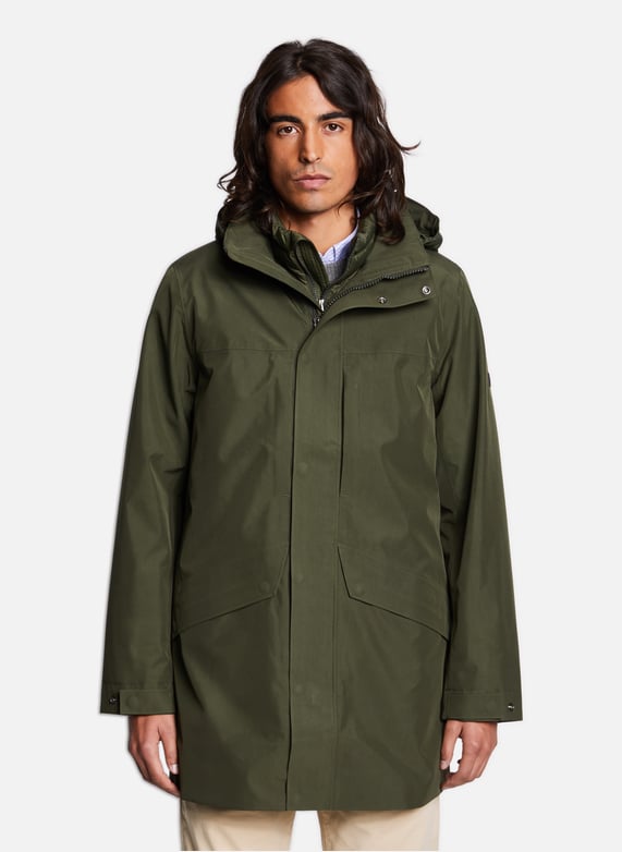 Chaquetas Parka Aigle Long Gore-tex® Hombre Kaki Para Chaqueta