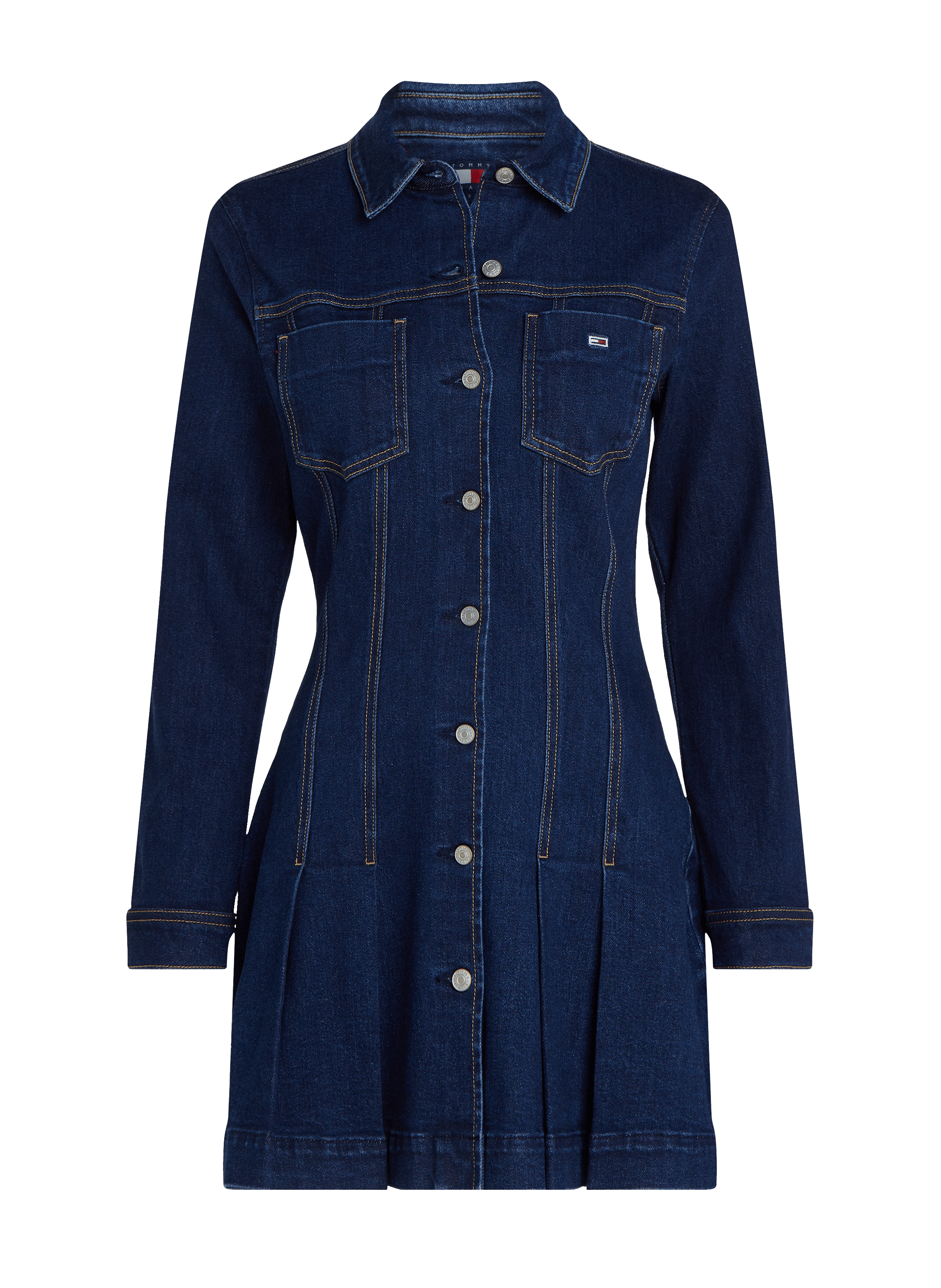 Robe chemise en jean TOMMY HILFIGER Bleu