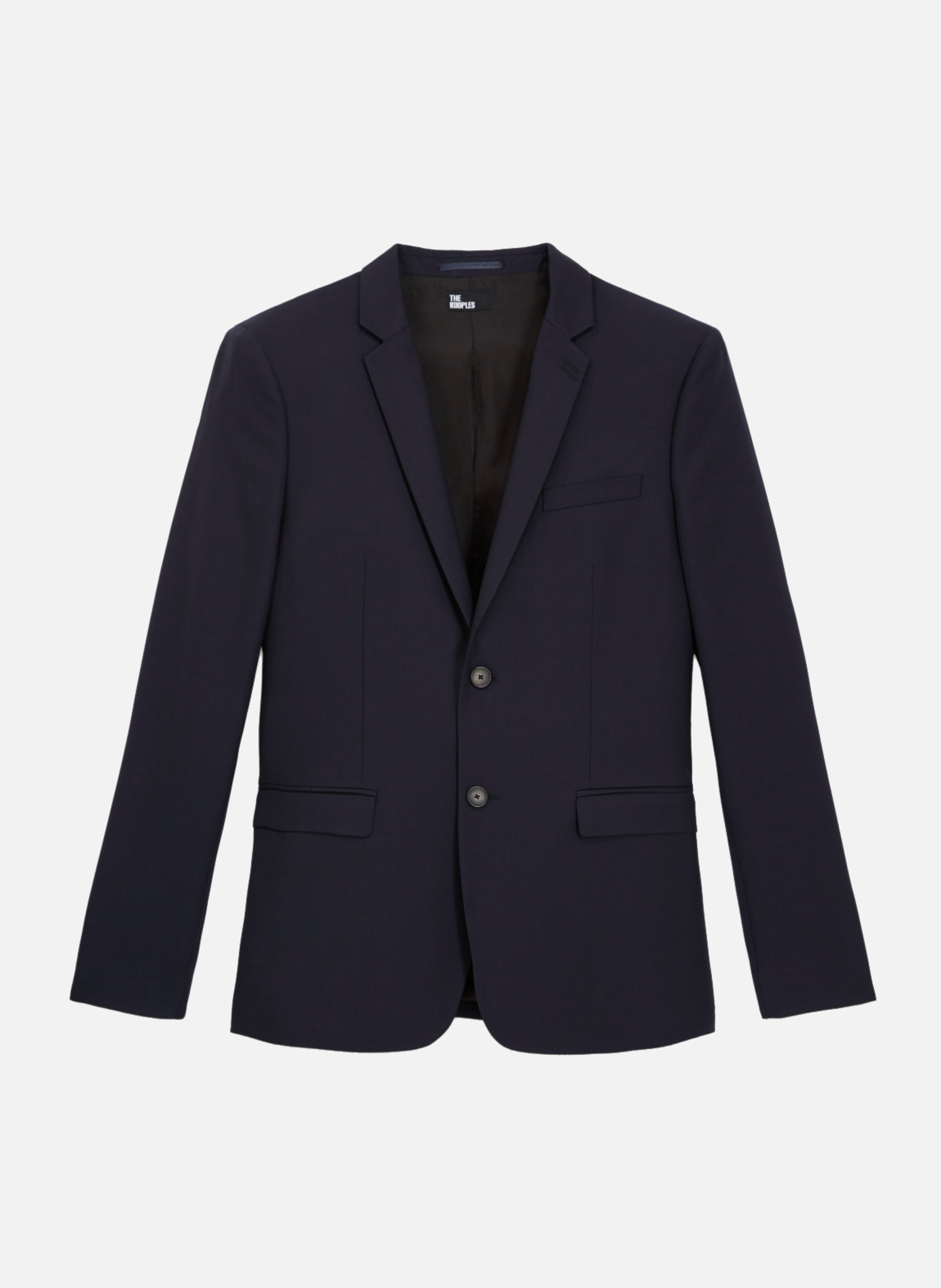 Veste de costume en laine coupe tailleur droite THE KOOPLES Bleu