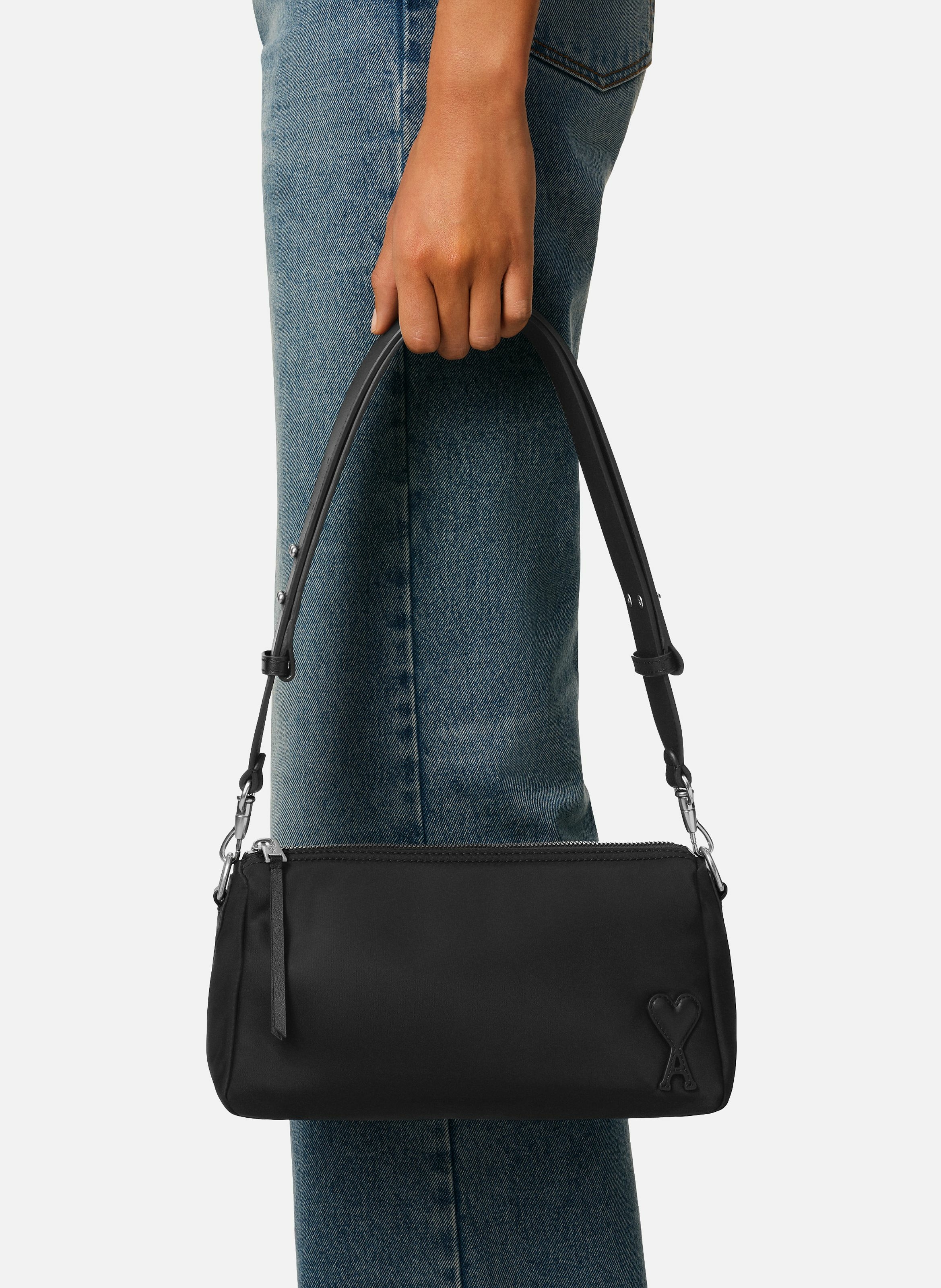Sac marcel unisexe en nylon AMI PARIS Noir