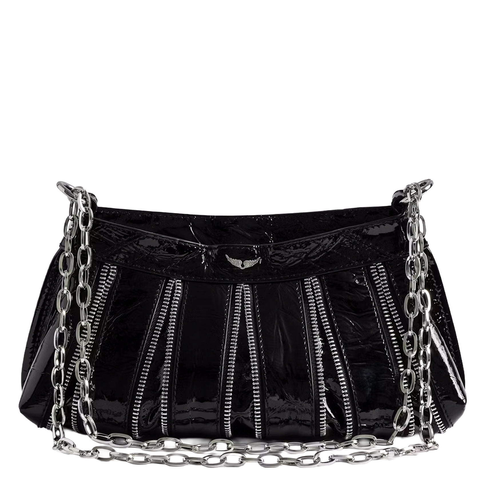 Sac bandoulière en cuir sunny mood ZADIG&VOLTAIRE Noir