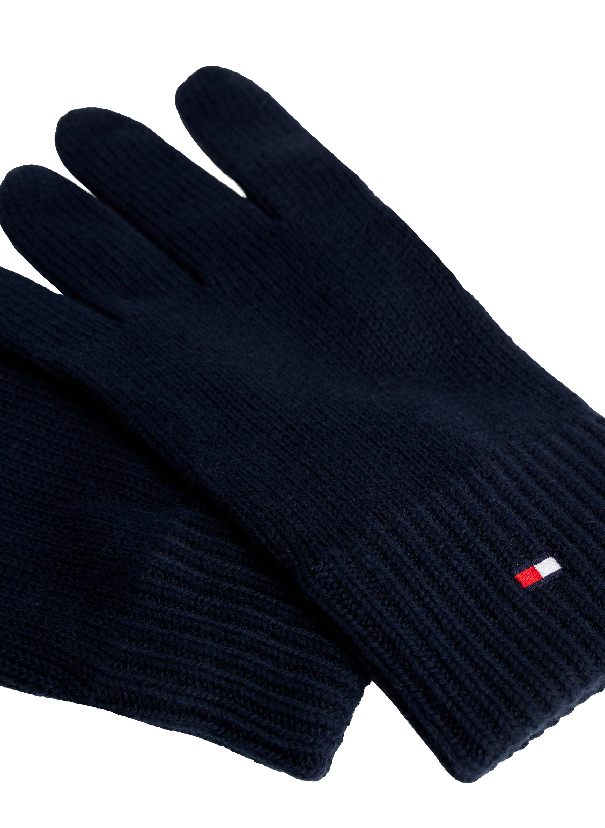 Embroidered gloves with cashmere TOMMY HILFIGER Blue