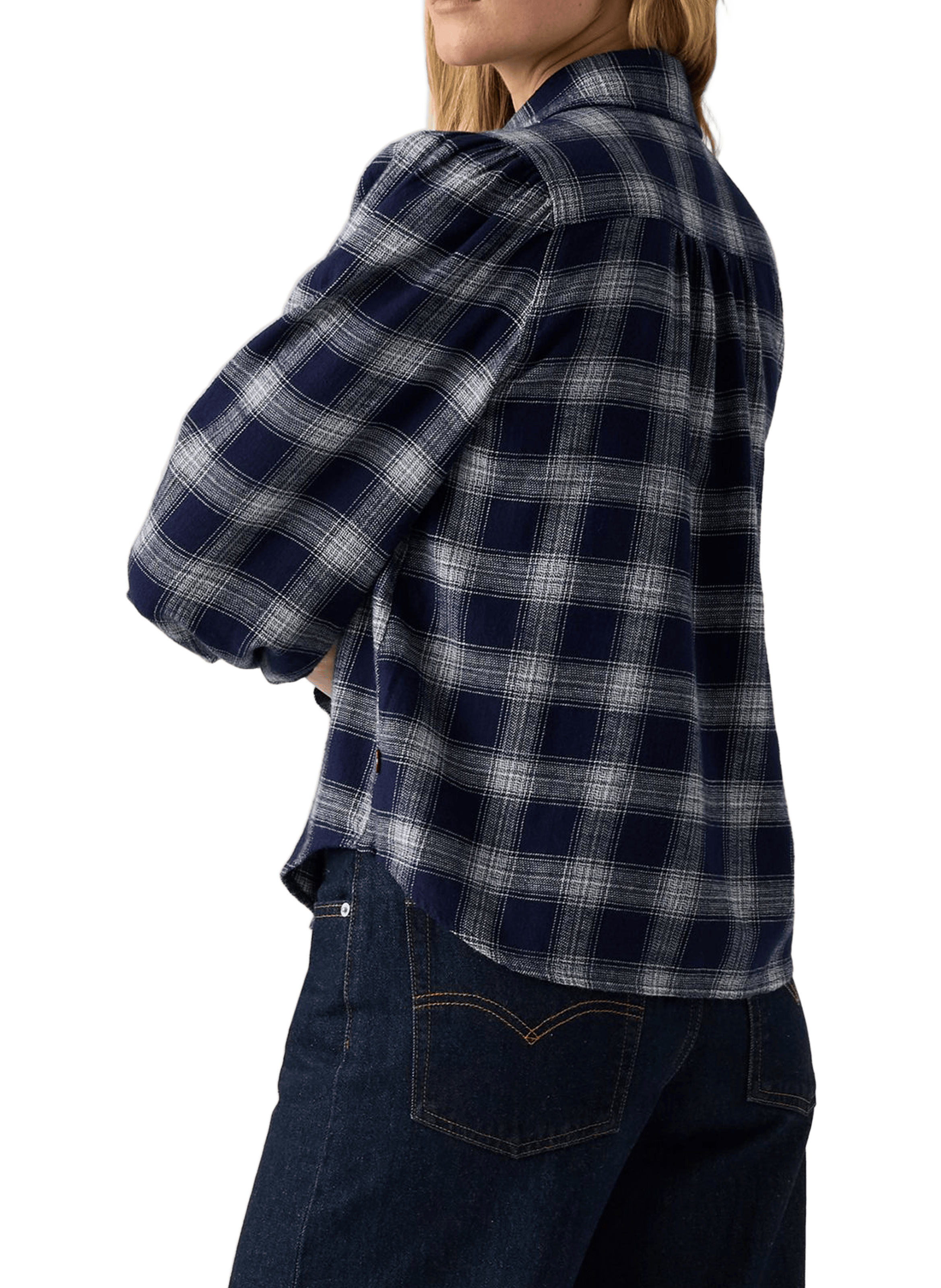 Chemise à carreaux en coton LEVI&#039;S Bleu