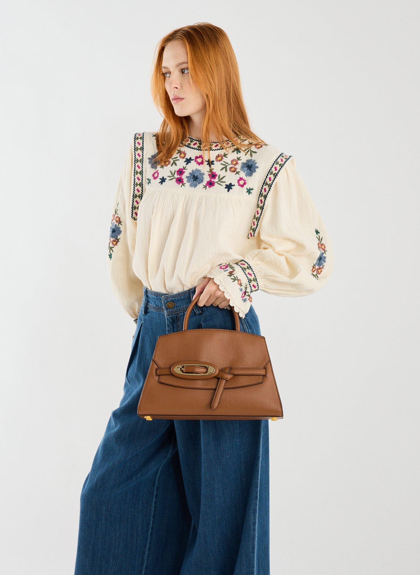 Sac à main Cornelia en cuir  MICHAEL KORS Marron