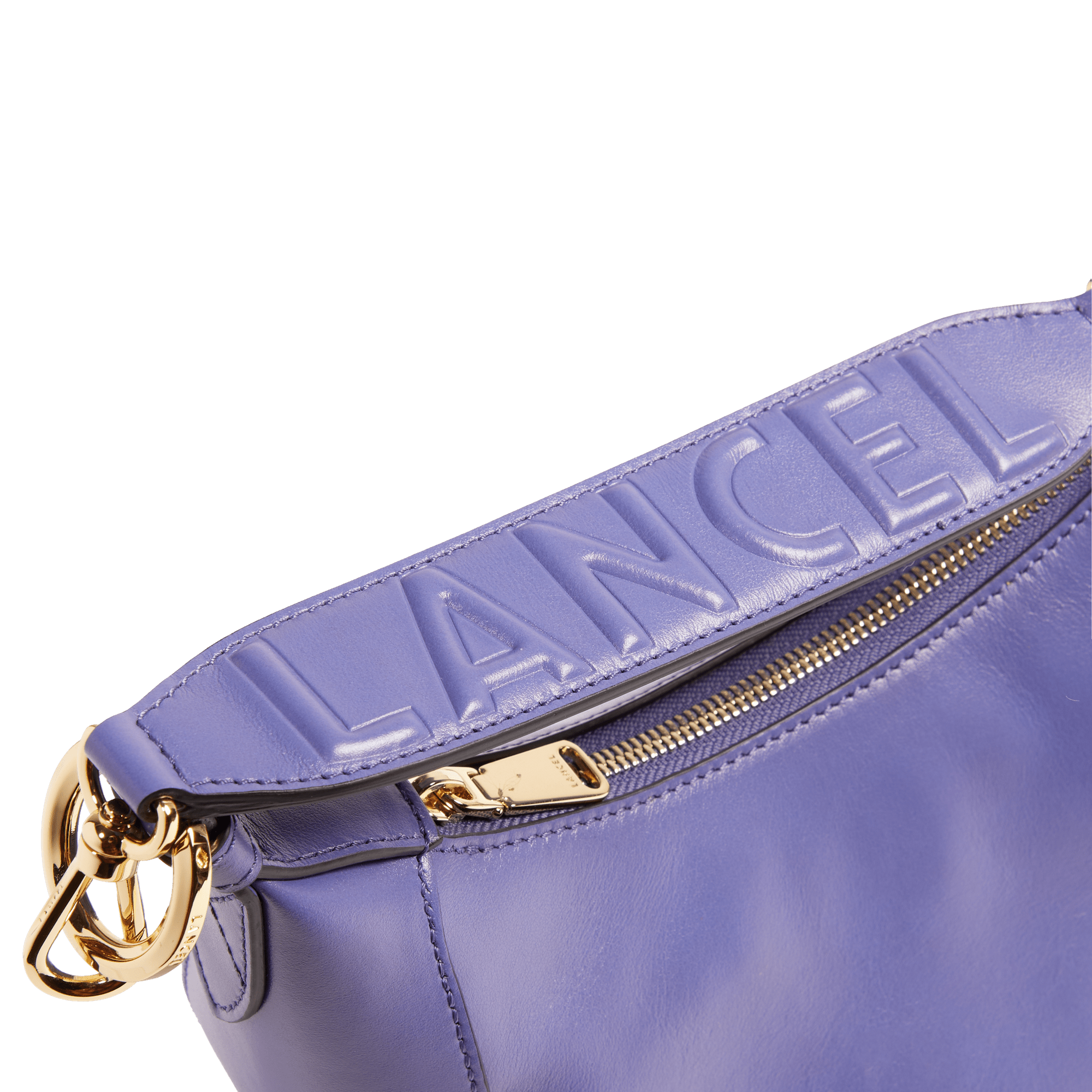 Sac hobo zippé s origami de lancel en cuir LANCEL Blauw
